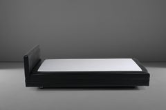 Osvaldo Borsani L150 Bed in metal, Faux leather upholstery, circa 1967