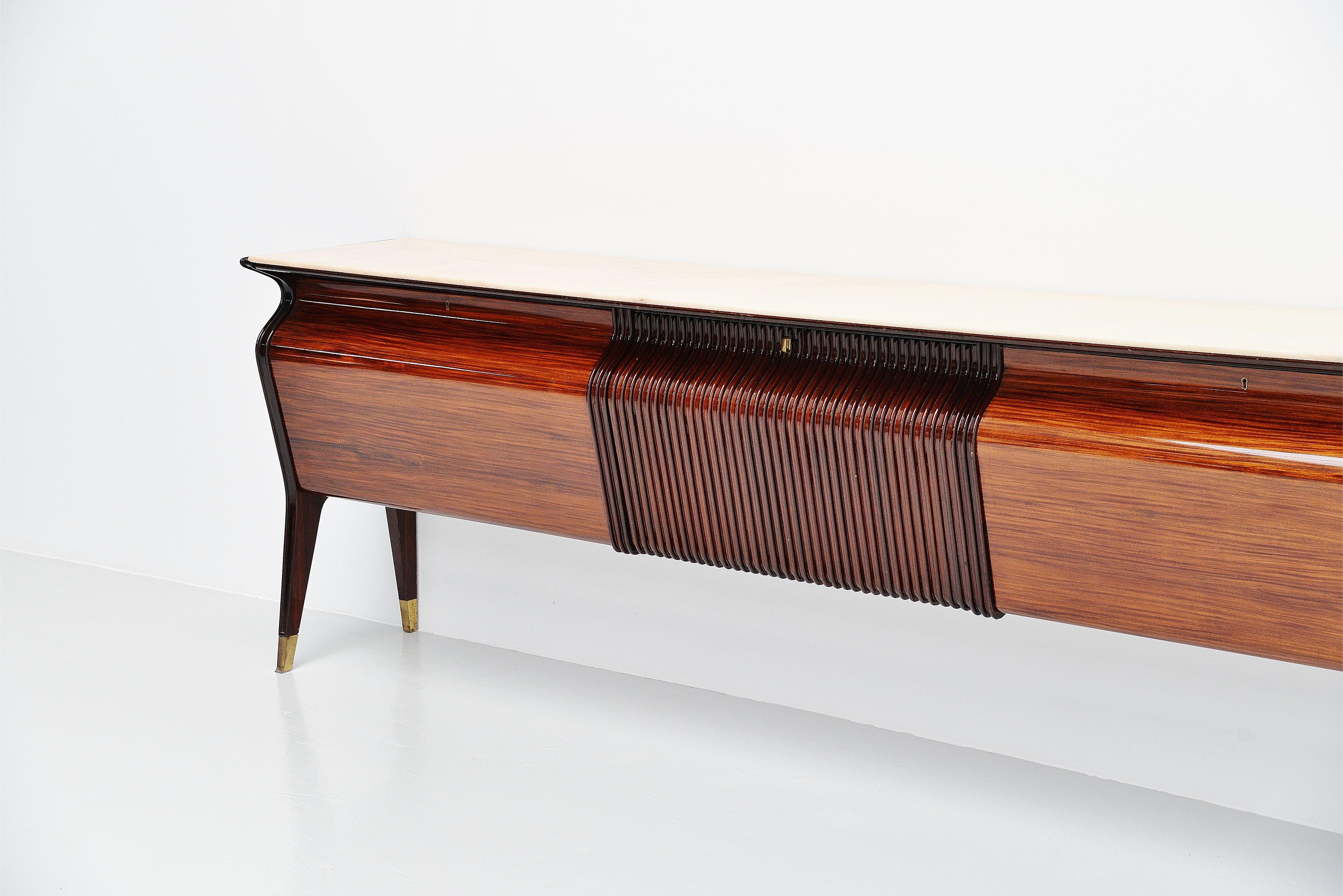 Mid-Century Modern Osvaldo Borsani Large Sideboard Mobilificio Fratelli Turri, 1955