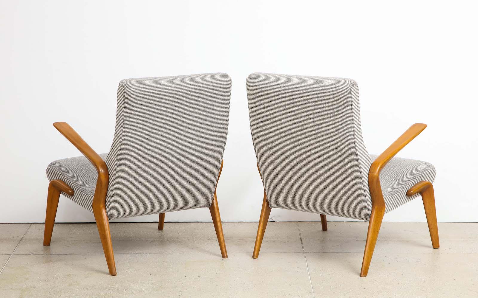 Osvaldo Borsani Lounge Chairs In Good Condition In New York, NY