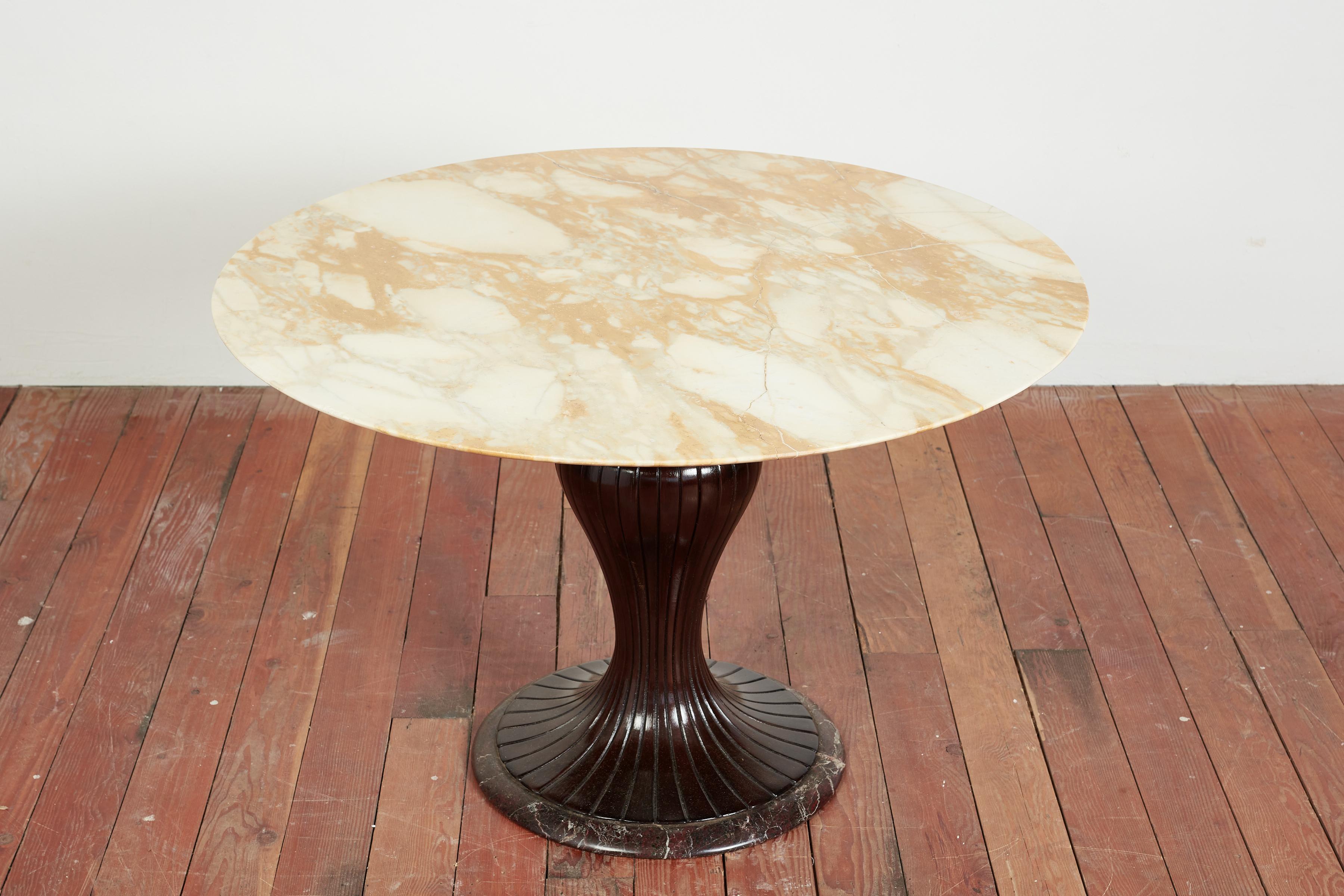 Italian Osvaldo Borsani Marble Center Table  For Sale