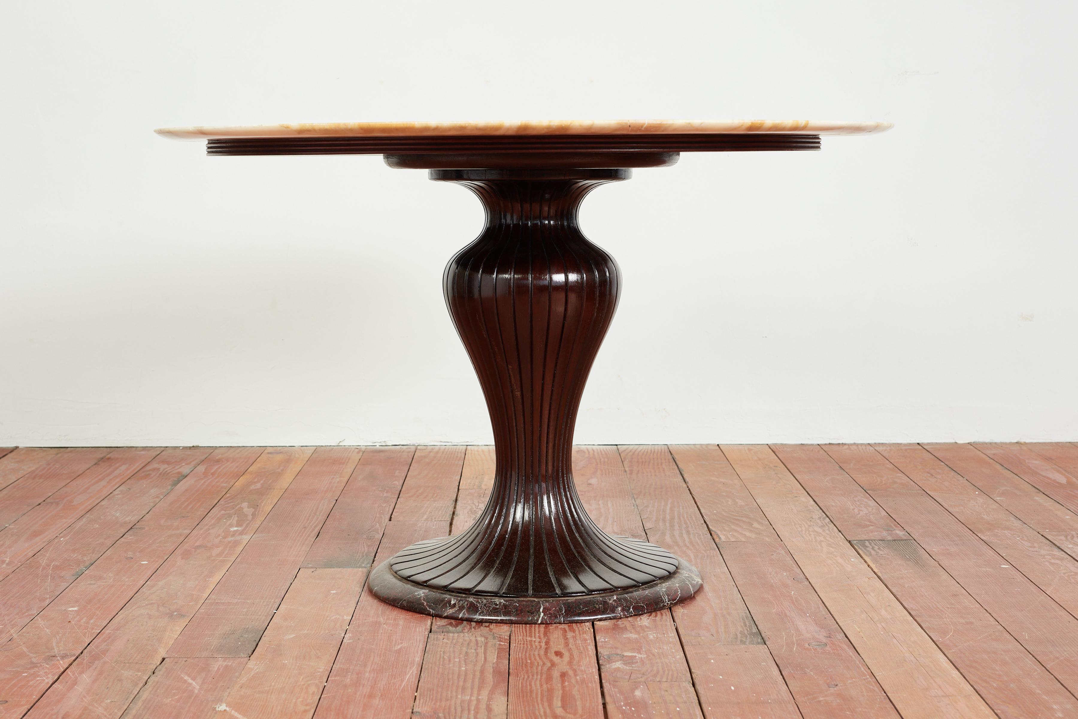 Mid-20th Century Osvaldo Borsani Marble Center Table