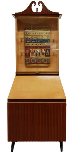 Osvaldo Borsani Mid-Century Modern Italian Bar Cabinet