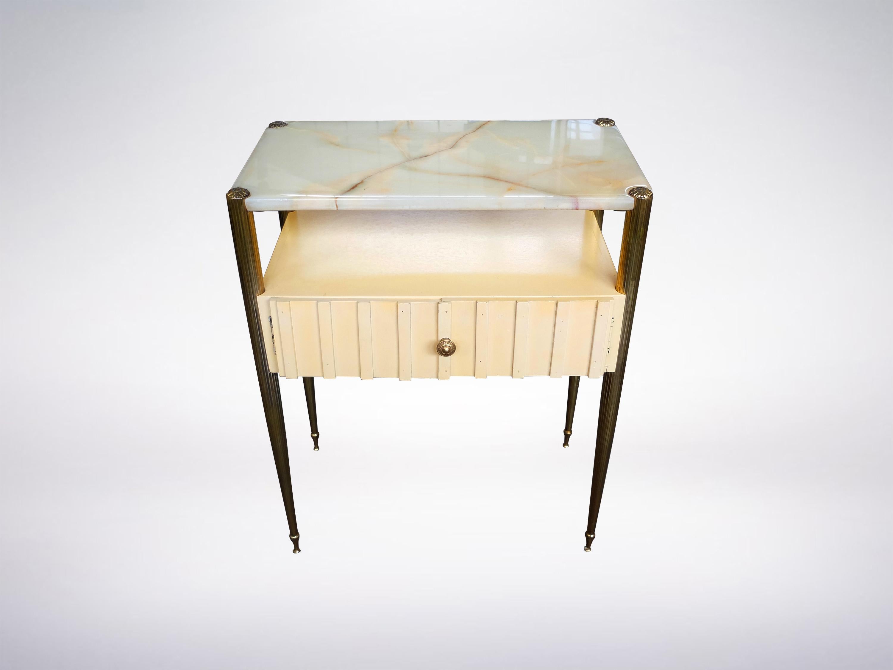 Mid-Century Modern Osvaldo Borsani, Mid-Century Onyx Drawer Cabinet, circa 1950, Italy For Sale