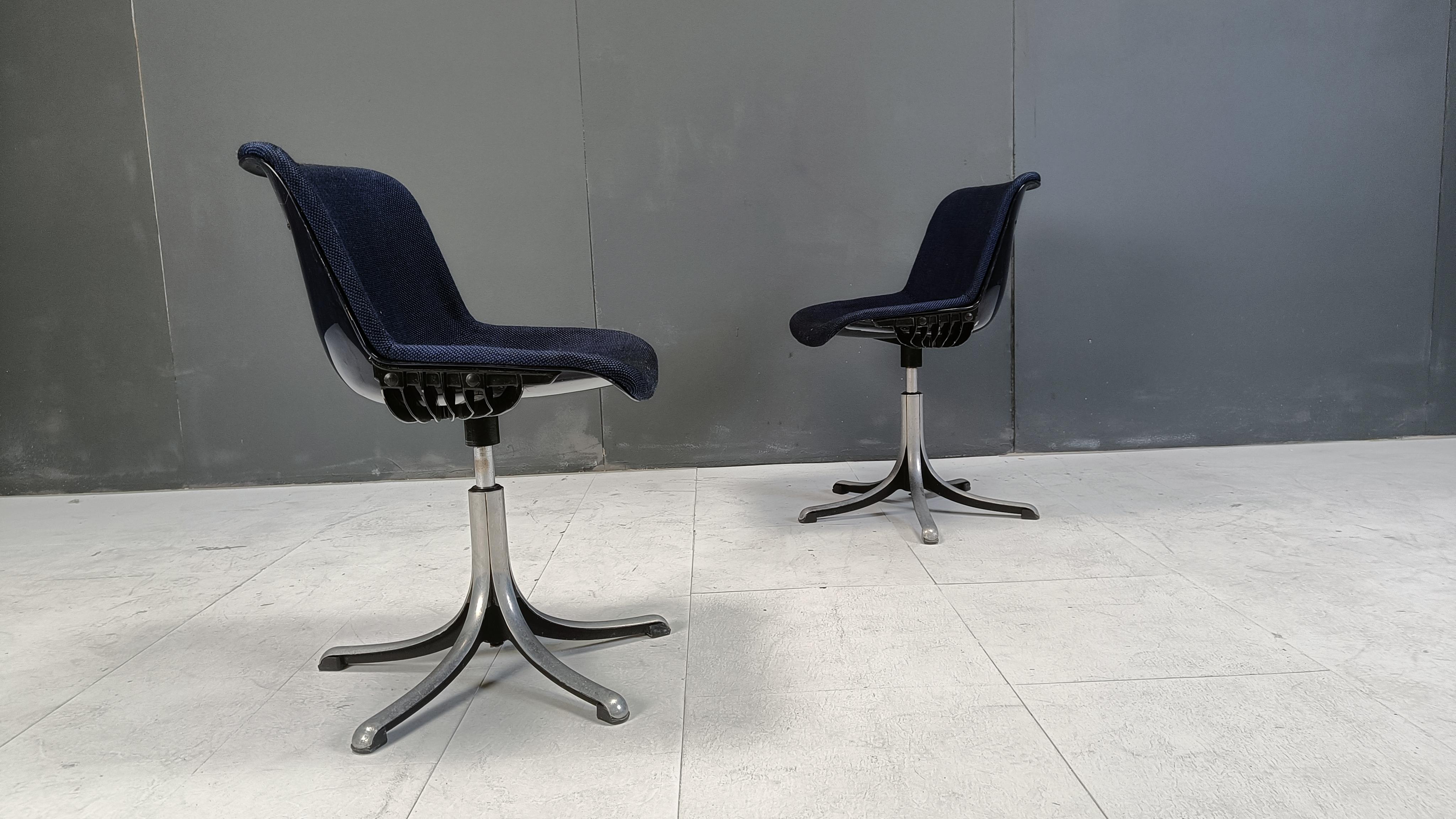 Osvaldo Borsani 'Modus' chairs for Tecno, 1970s - set of 4 2