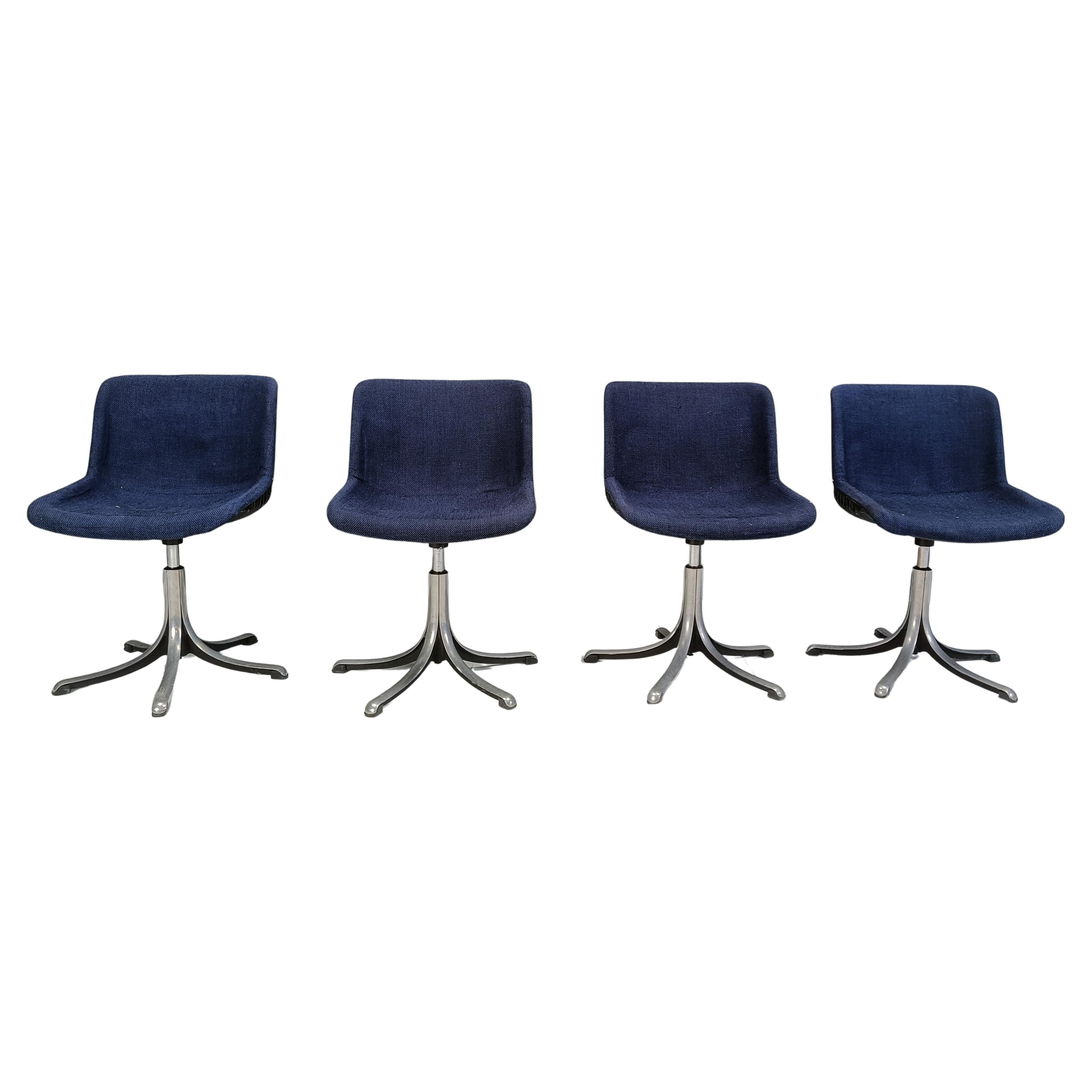 Osvaldo Borsani 'Modus' chairs for Tecno, 1970s - set of 4