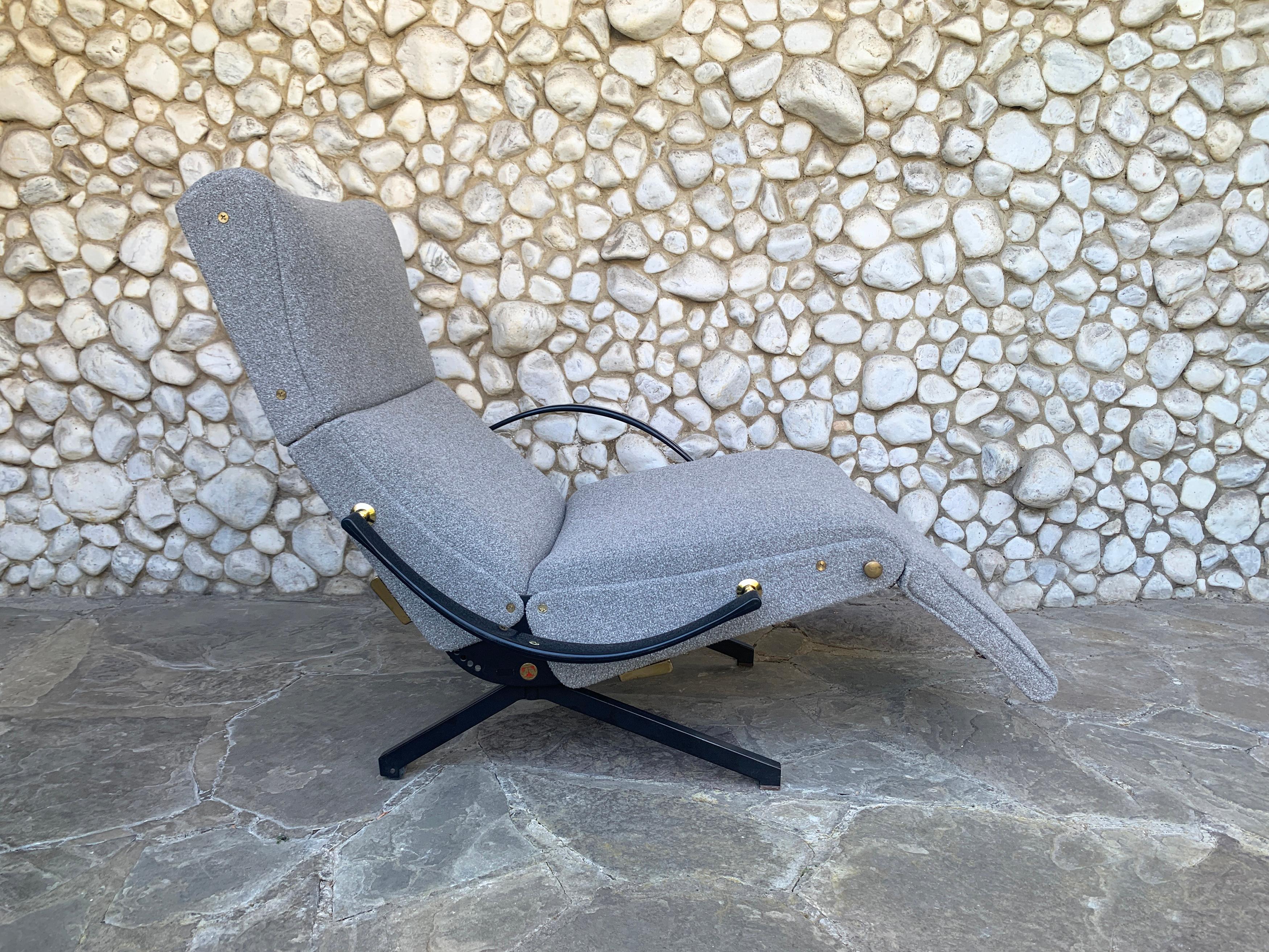Osvaldo Borsani P40 Lounge Chair für Tecno, Italien 1950er Jahre, neu gepolstert (Italienisch) im Angebot