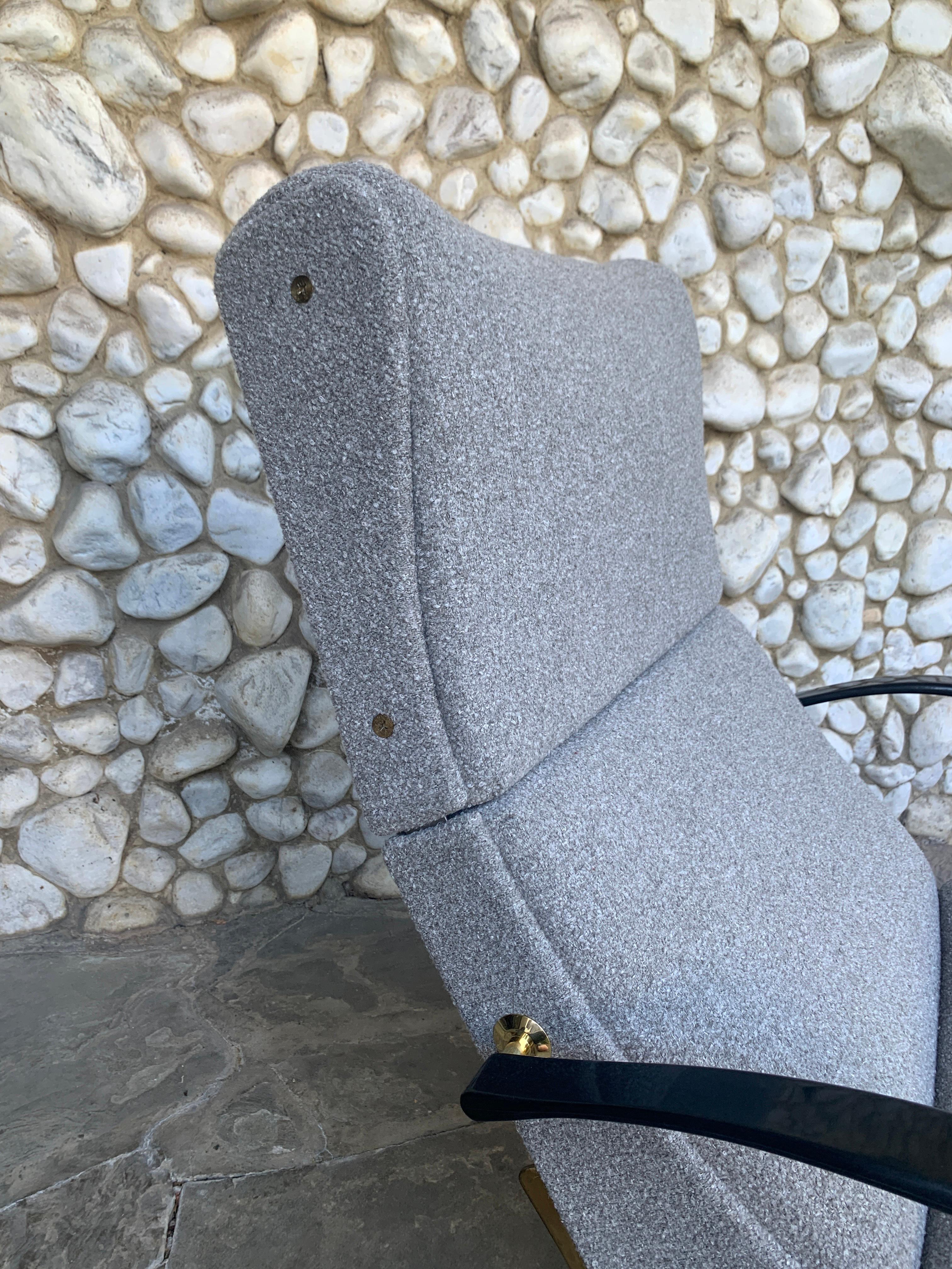 Osvaldo Borsani P40 Lounge Chair für Tecno, Italien 1950er Jahre, neu gepolstert im Angebot 2