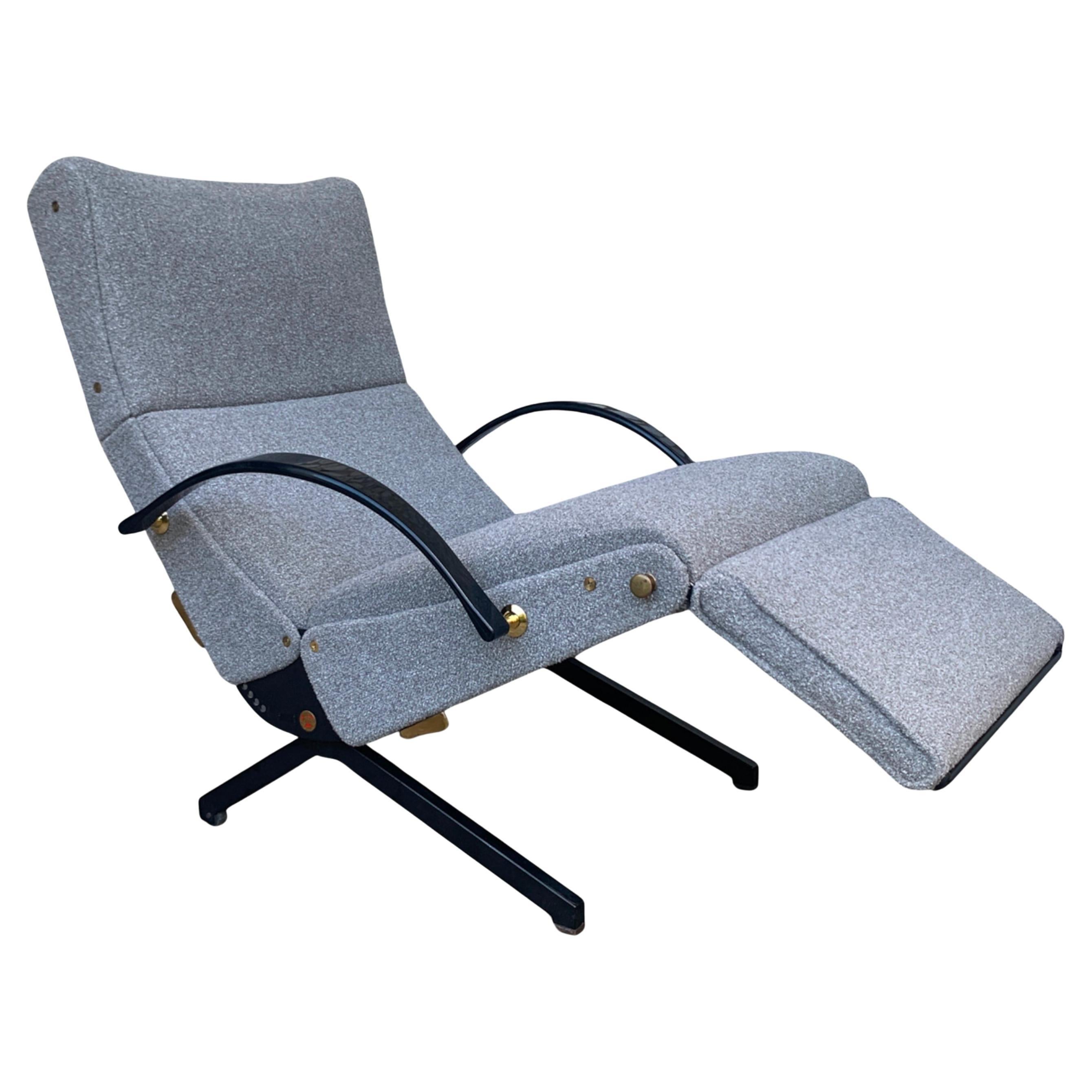 Osvaldo Borsani P40 Lounge Chair for Tecno, Italie 1950s, Reupholstered
