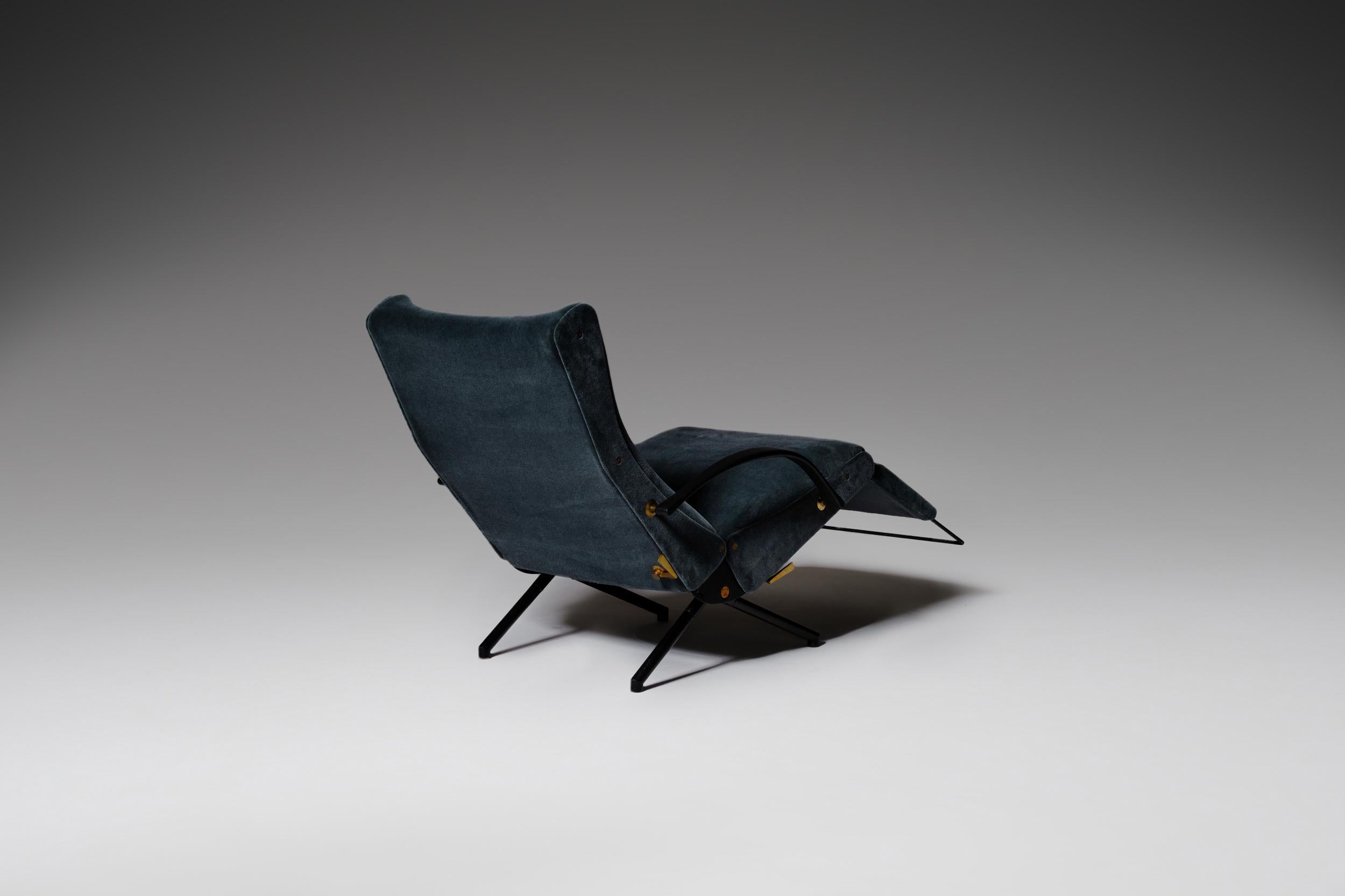 Brass Osvaldo Borsani P40 Lounge Chair for Tecno, Italy, 1955