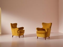 Osvaldo Borsani Pair of Armchairs, Italy, 1940s