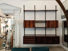 Osvaldo Borsani para Tecno Librería modular E22, Italia Años 60