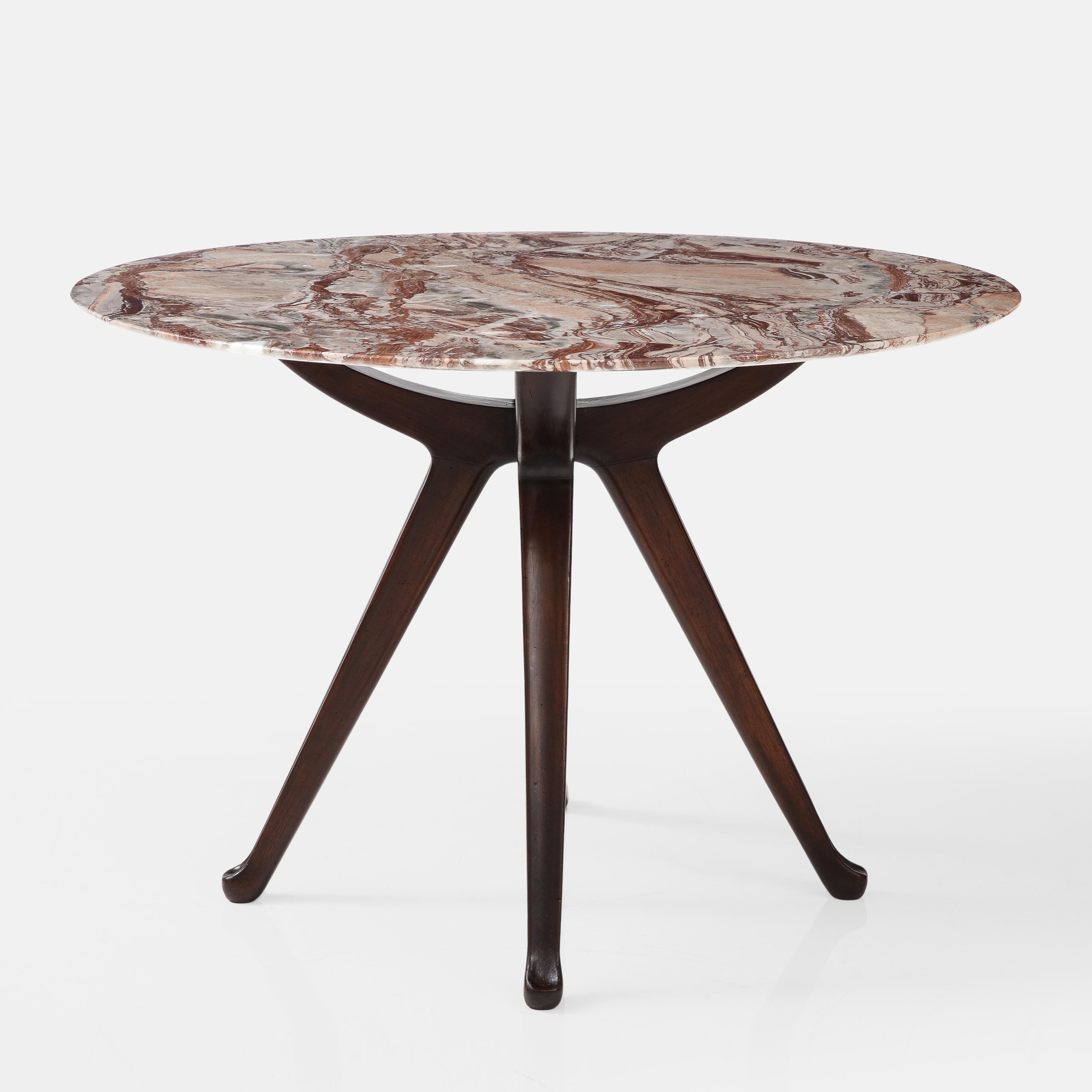 Mid-Century Modern Osvaldo Borsani Rare table de salle à manger ou de centre de table modèle 7387 en vente