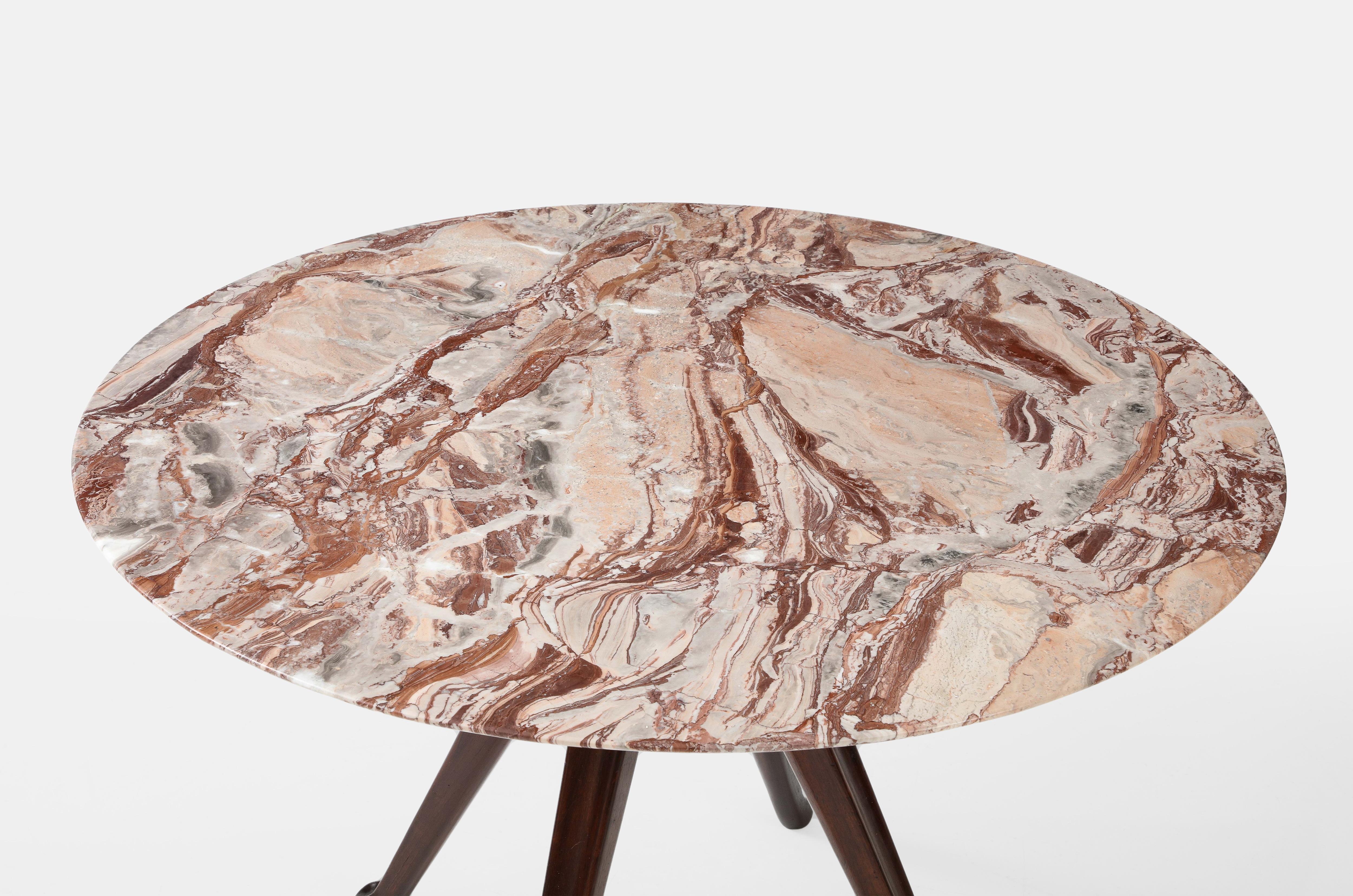 Marble Osvaldo Borsani Rare Dining or Center Table Model 7387 For Sale
