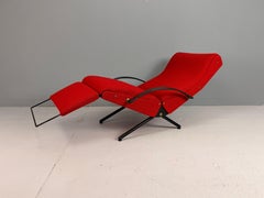 Osvaldo Borsani Red "P40" Lounge Chair for Tecno, 1950 Italy