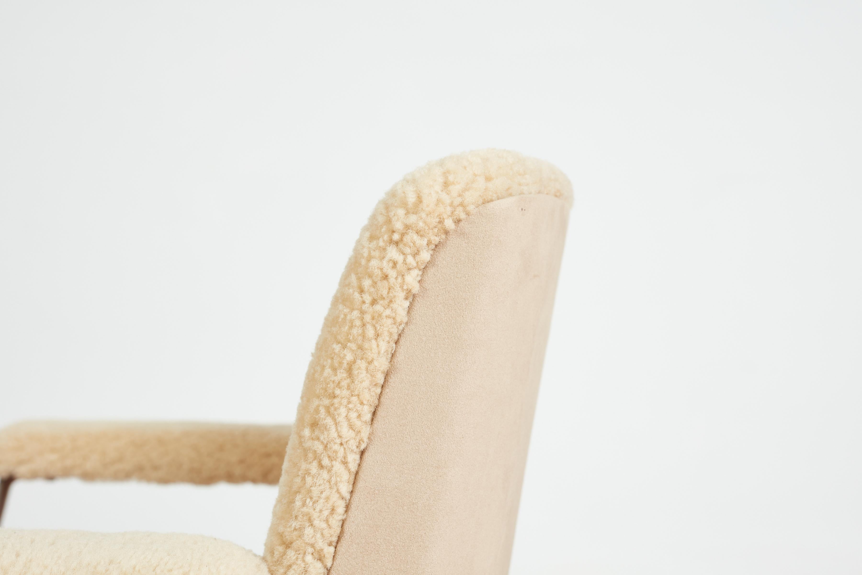 Osvaldo Borsani Shearling Office Chair 5
