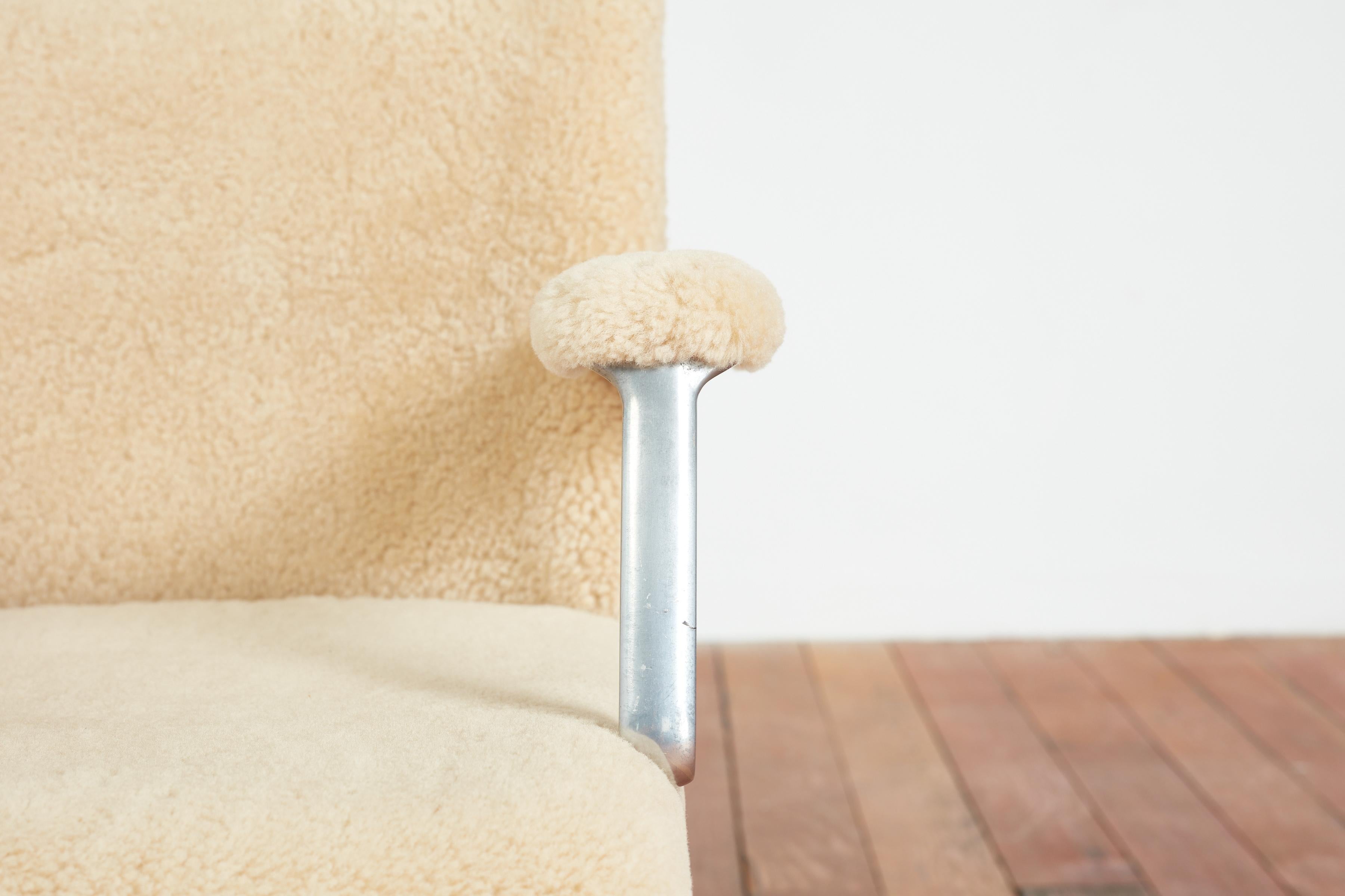 Osvaldo Borsani Shearling Office Chair 6