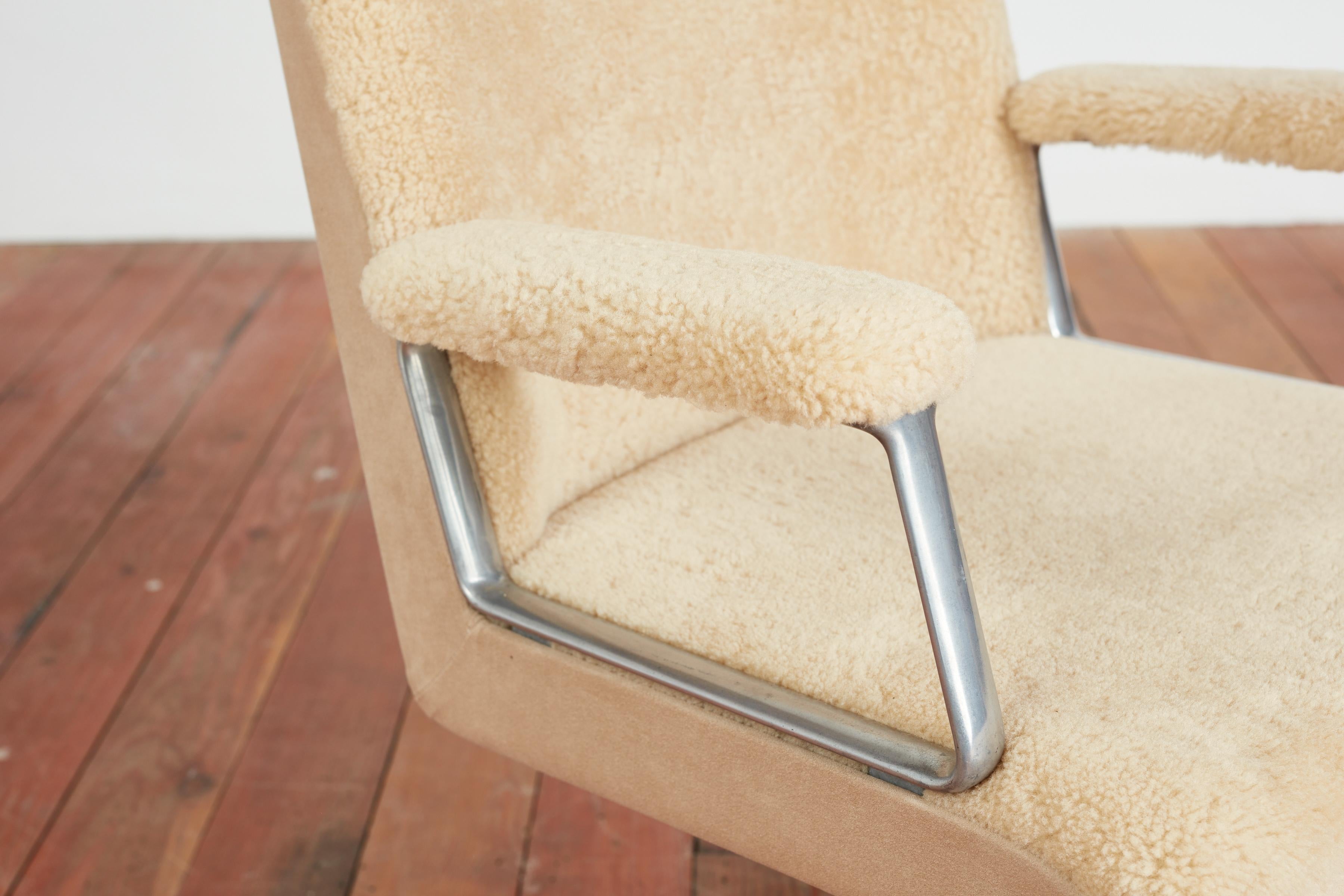 Osvaldo Borsani Shearling Office Chair 9