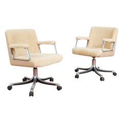 Osvaldo Borsani Shearling Office Chair