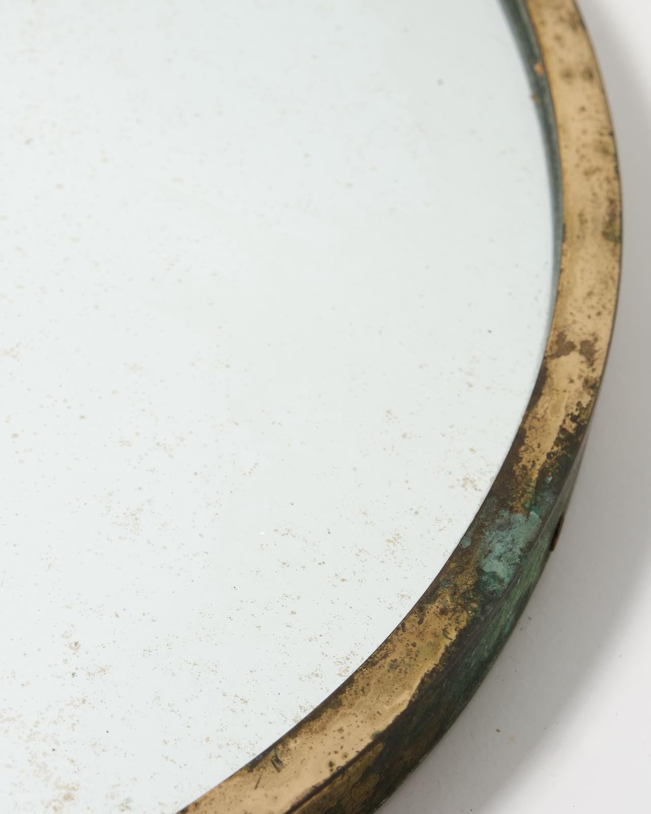 Mirror Osvaldo Borsani, Shield mirror For Sale
