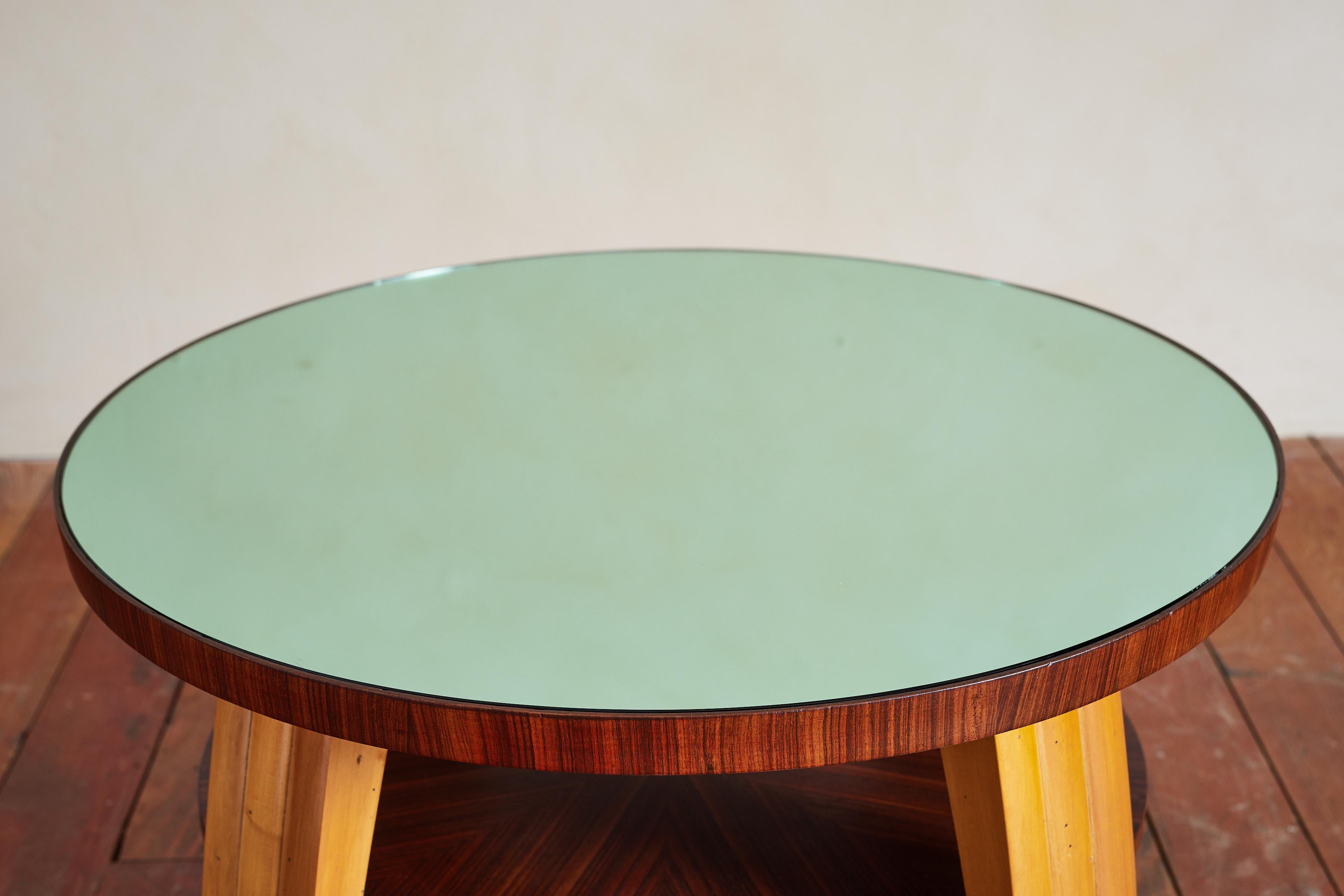 Glass Osvaldo Borsani Side Table