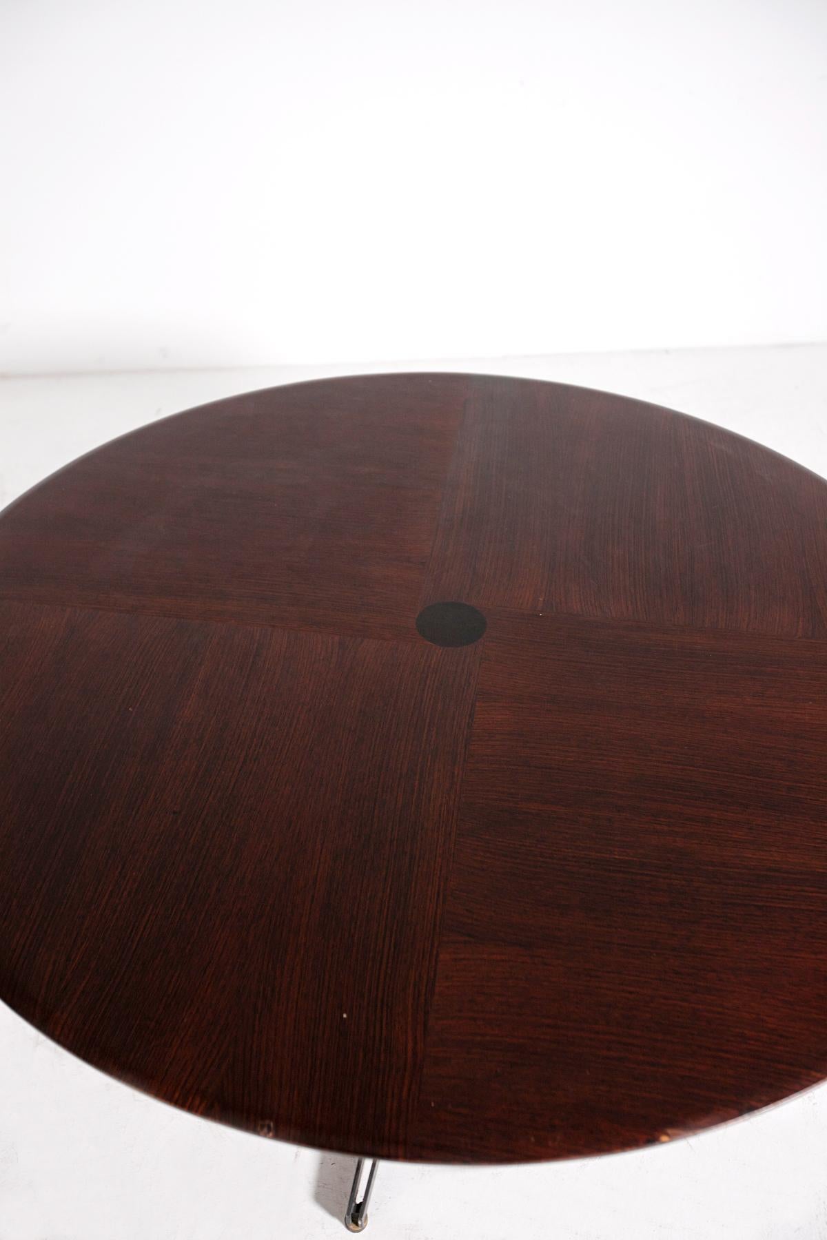 Mid-Century Modern Osvaldo Borsani Side Table for Tecno in Wood, 1950s