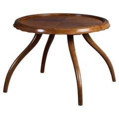 Osvaldo Borsani, Side Table, Walnut, Italy, 1930s