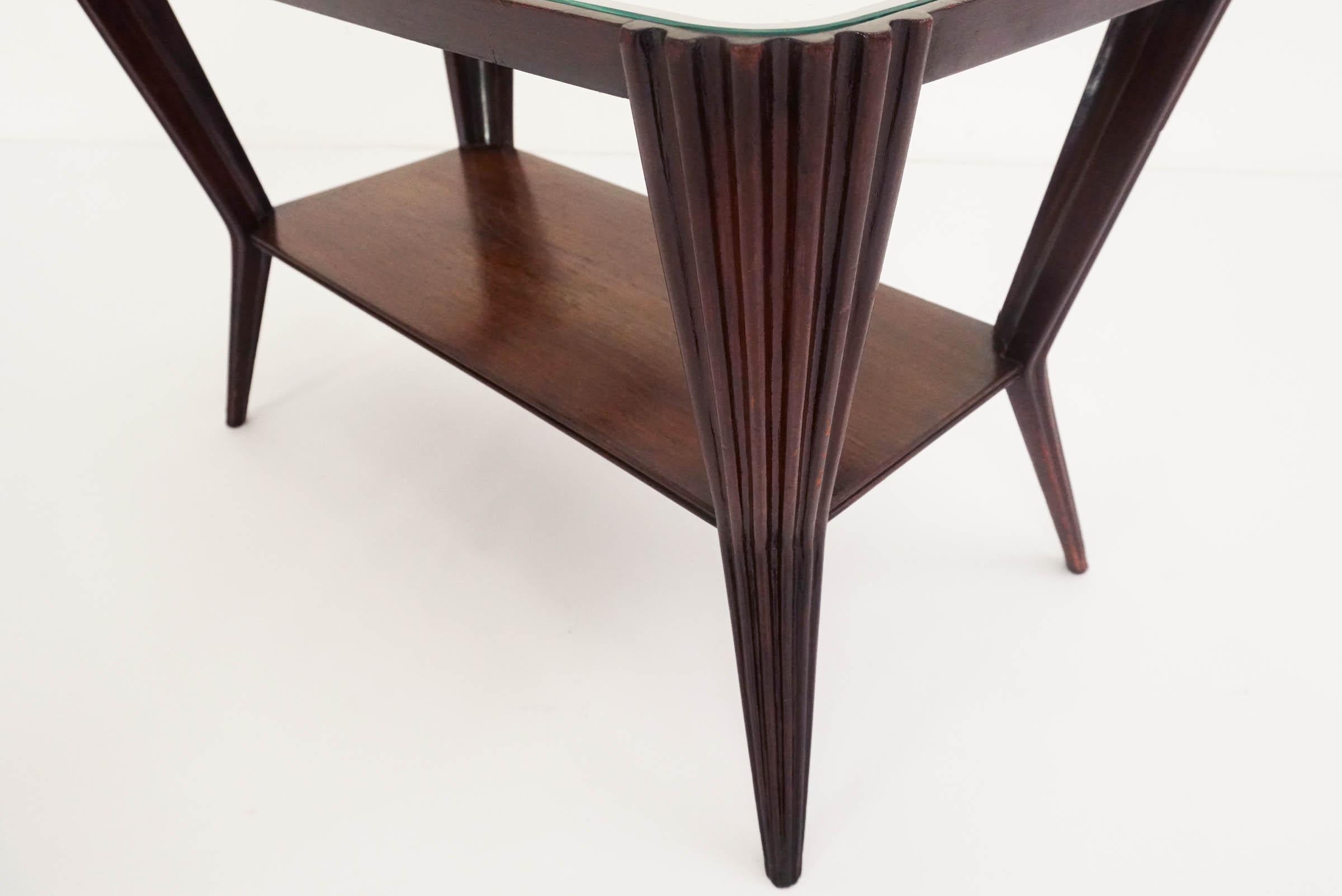 Mid-Century Modern Osvaldo Borsani Style Elegant Coffee Table, Late 1940