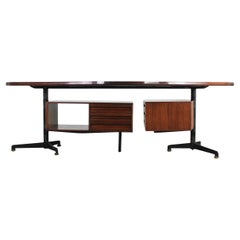 Osvaldo Borsani T96 Boomerang Executive Desk by Tecno 1960s