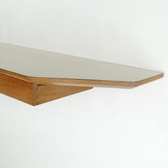 Osvaldo Borsani wall console in wood and formica top, Italy 1950s