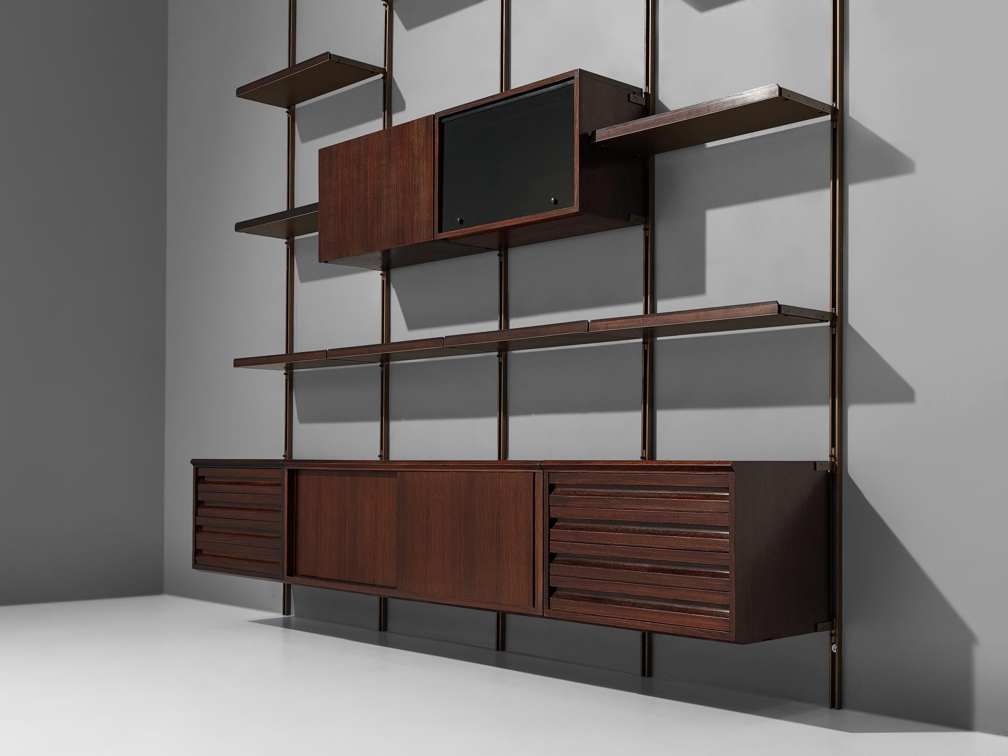 Osvaldo Borsani Wall Unit E22 for Tecno in Rosewood 3