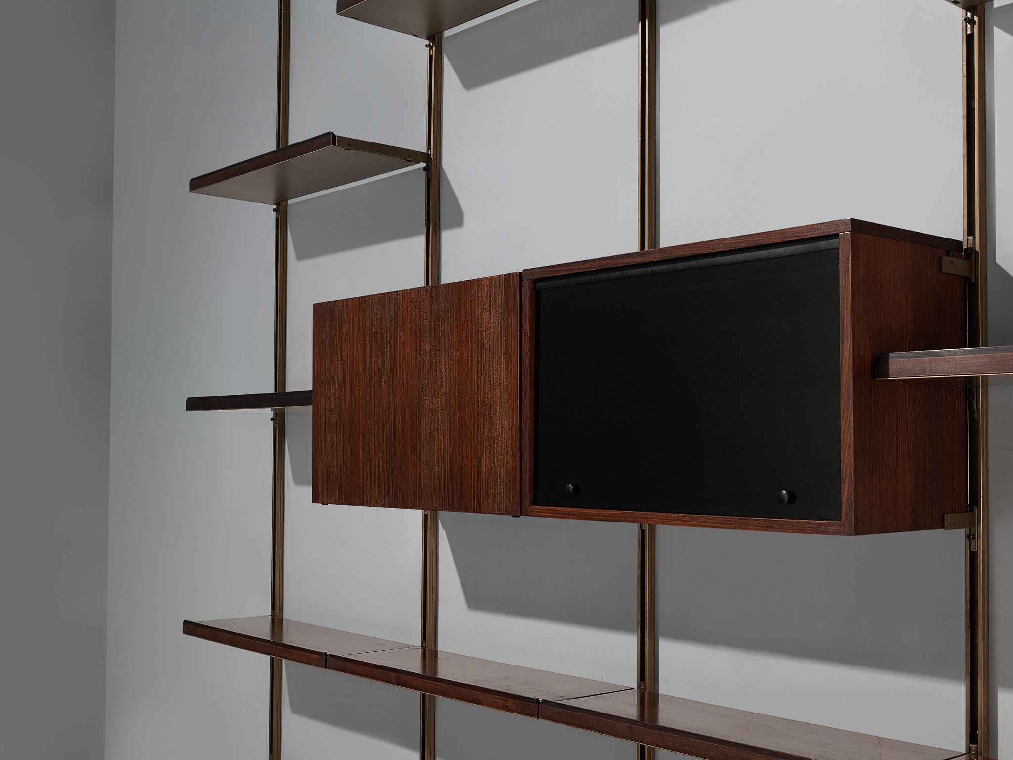 Mid-Century Modern Osvaldo Borsani Wall Unit E22 for Tecno in Rosewood