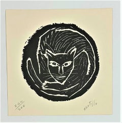 Osvaldo Castillo Cuban Artist Original Hand Signed engraving, linocut 2002