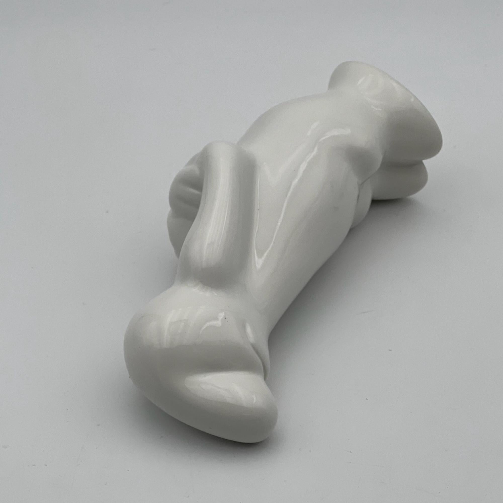 Osvaldo Cavandoli La Linea 'brooding' iconic ceramic figurine - 1960s 1
