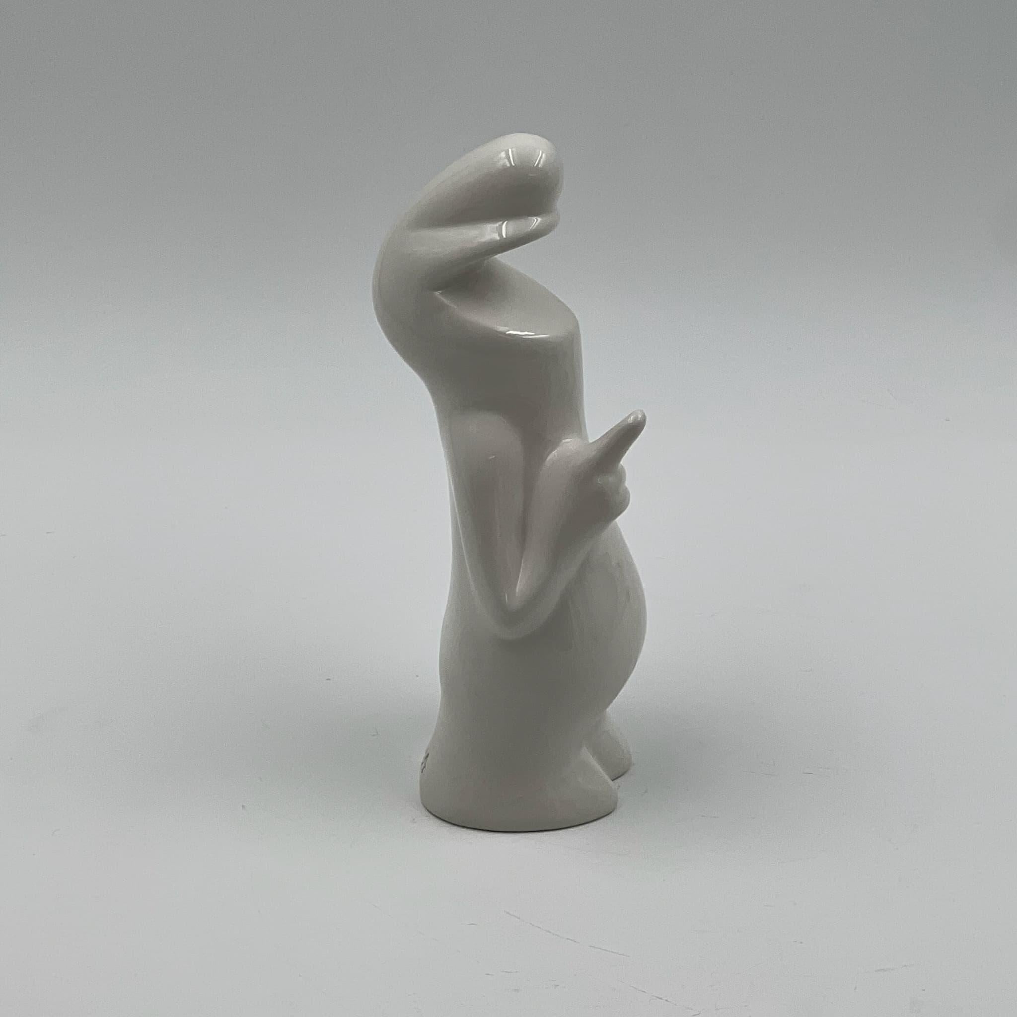 Mid-20th Century Osvaldo Cavandoli 'La Linea' - Pop Art 1960s - Set of Four Ceramic Figurines