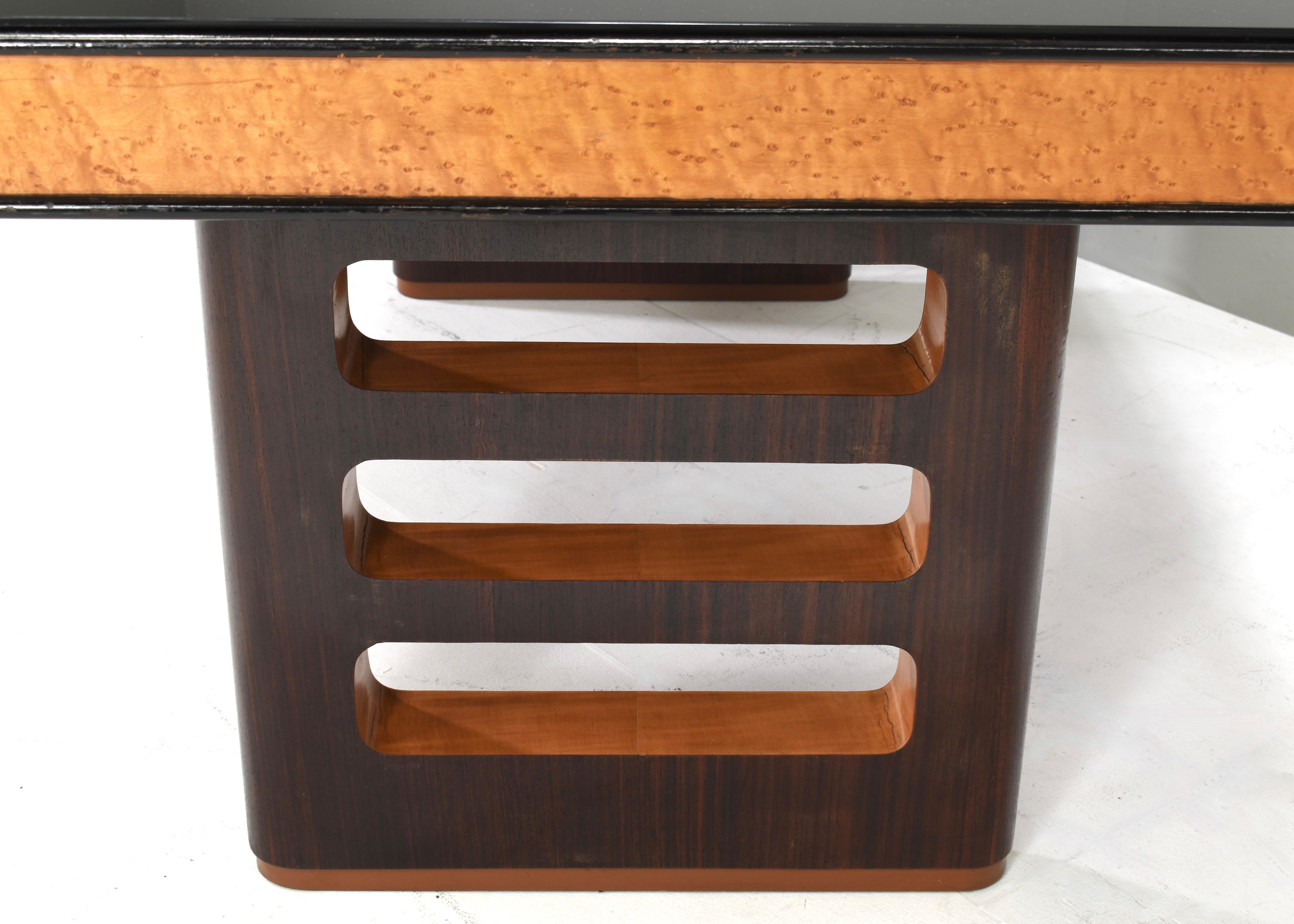 Tavolo da pranzo / scrivania Art-Deco di Osvaldo / Gaetano Borsani - Italia, 1930-50 ca. in vendita 4