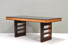 Osvaldo / Gaetano BORSANI Art-Deco Dining table / desk - Italy, circa 1930-50