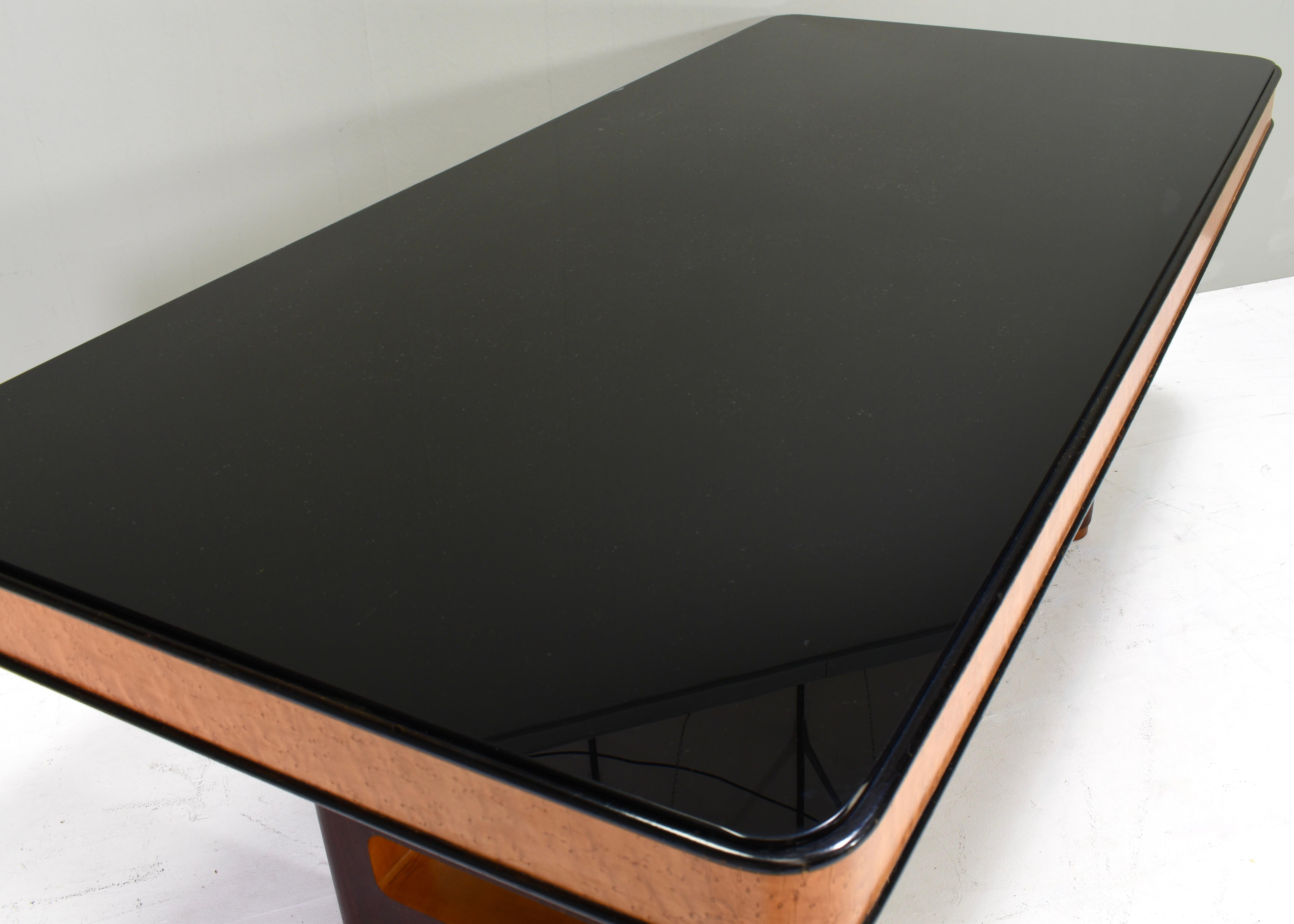 Osvaldo / Gaetano BORSANI Art-Deco Dining table / desk - Italy, circa 1930-50 In Fair Condition For Sale In Pijnacker, Zuid-Holland