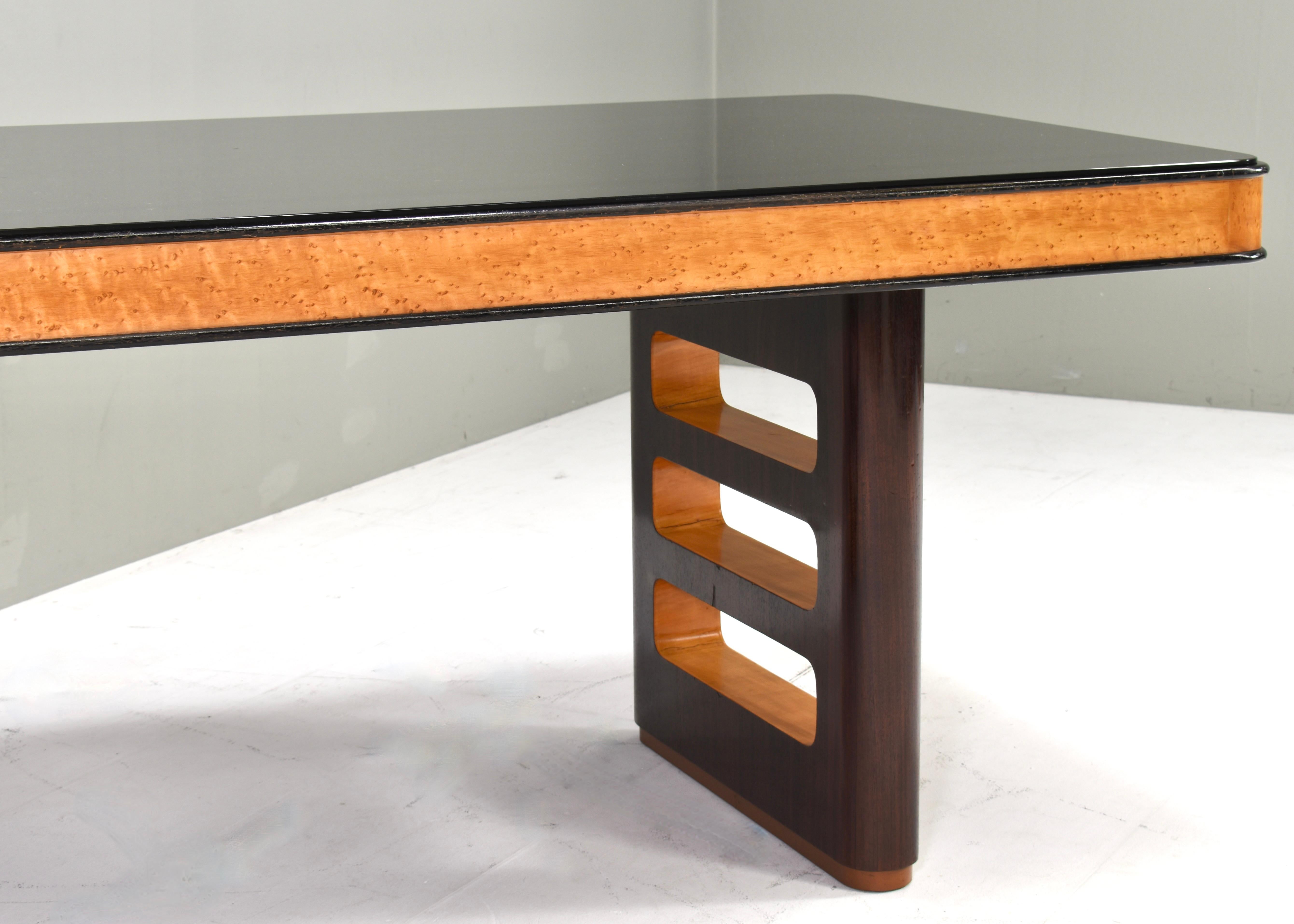 Tavolo da pranzo / scrivania Art-Deco di Osvaldo / Gaetano Borsani - Italia, 1930-50 ca. in vendita 1