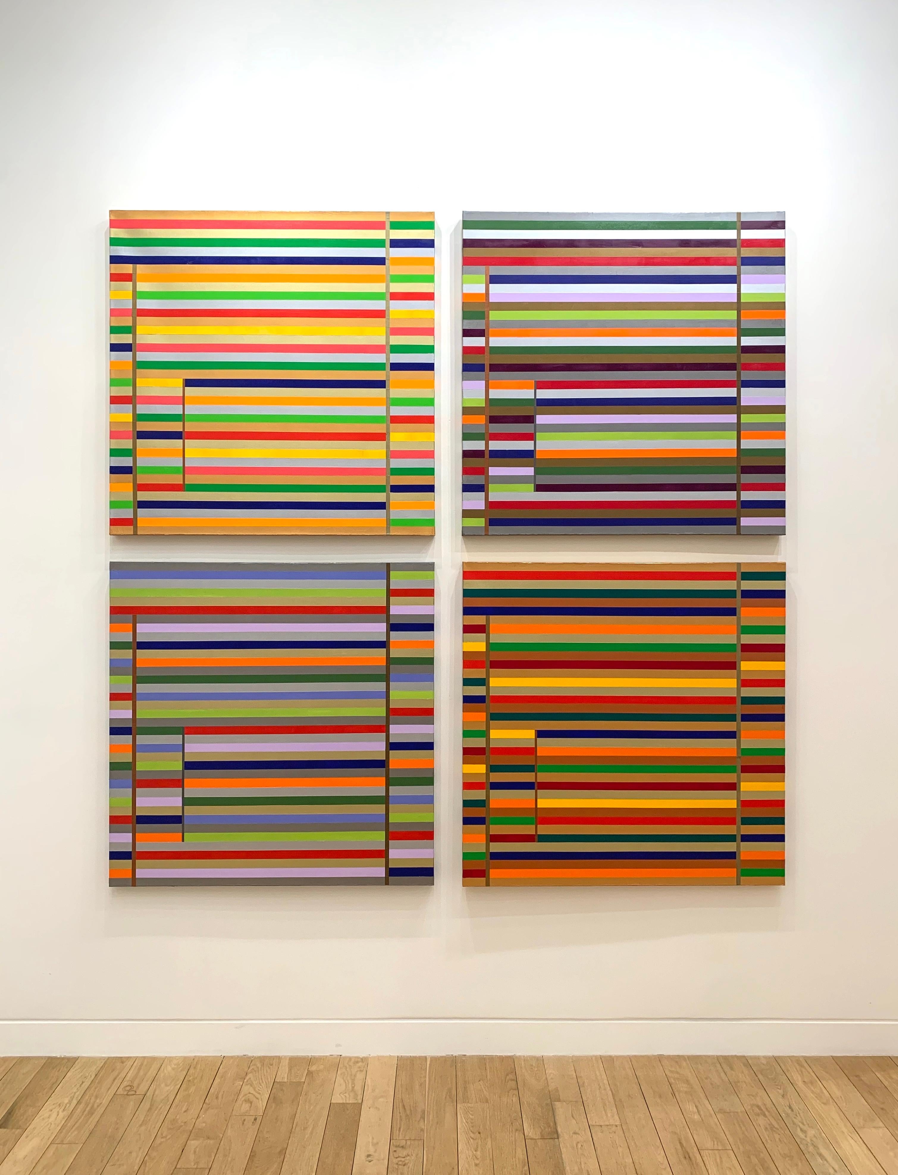 Osvaldo Mariscotti Abstract Painting - Four Seasons III