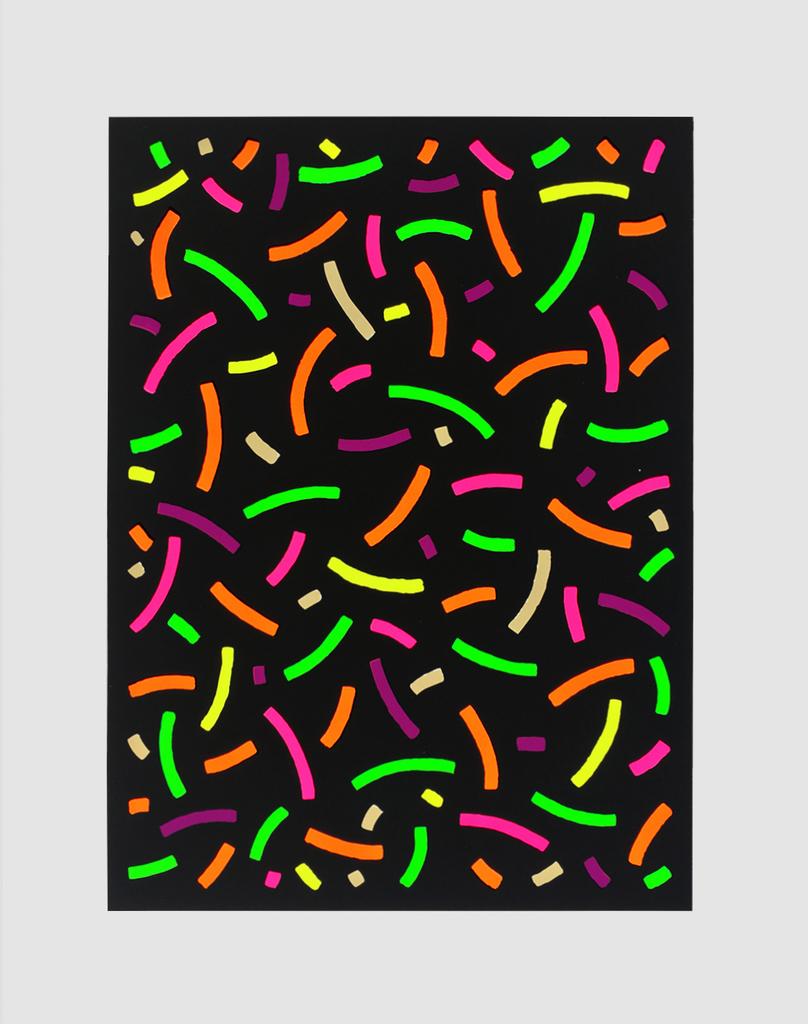 Curves (Positive & Negative) - Print by Osvaldo Mariscotti