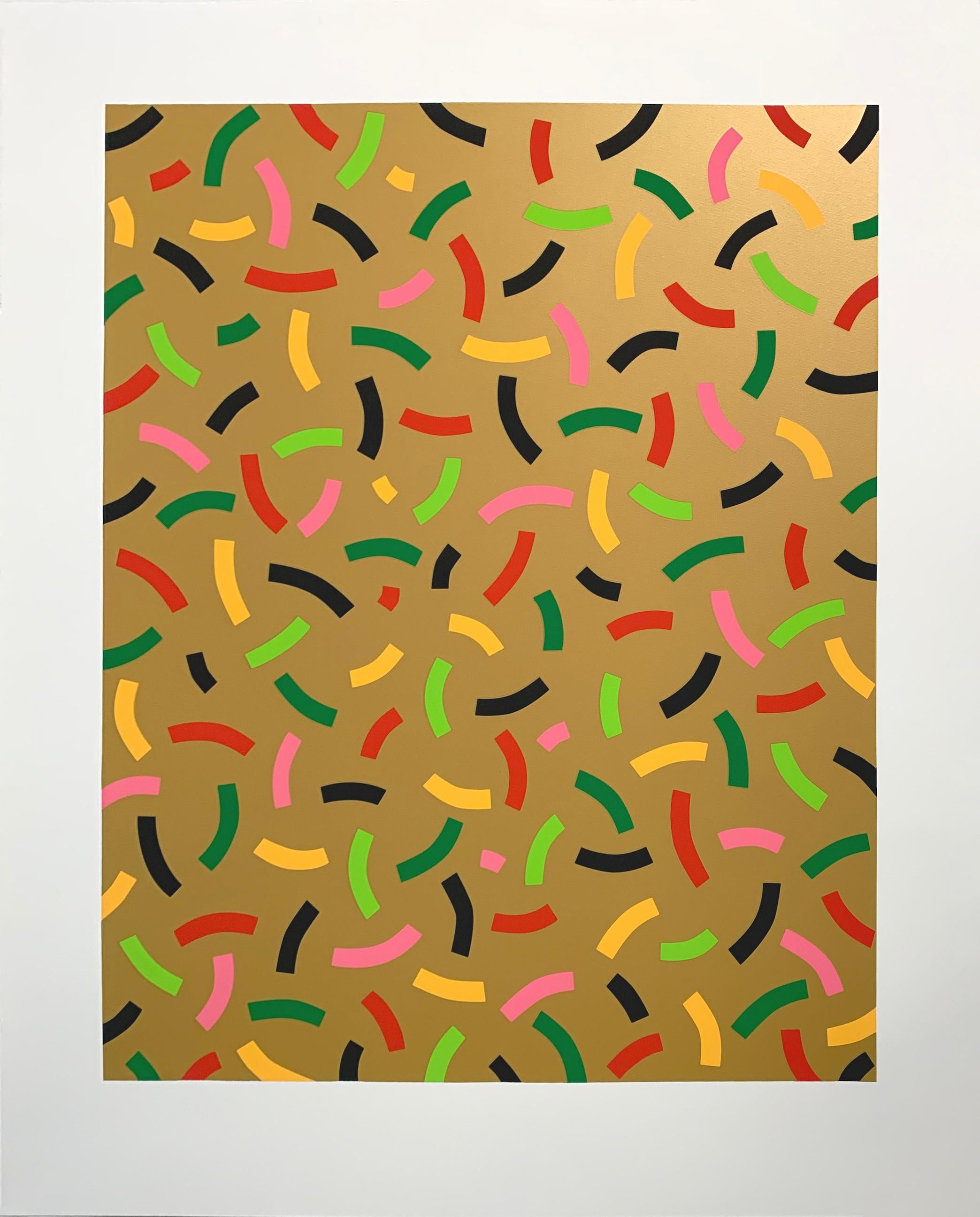 Osvaldo Mariscotti, Curves (Gold), 2025