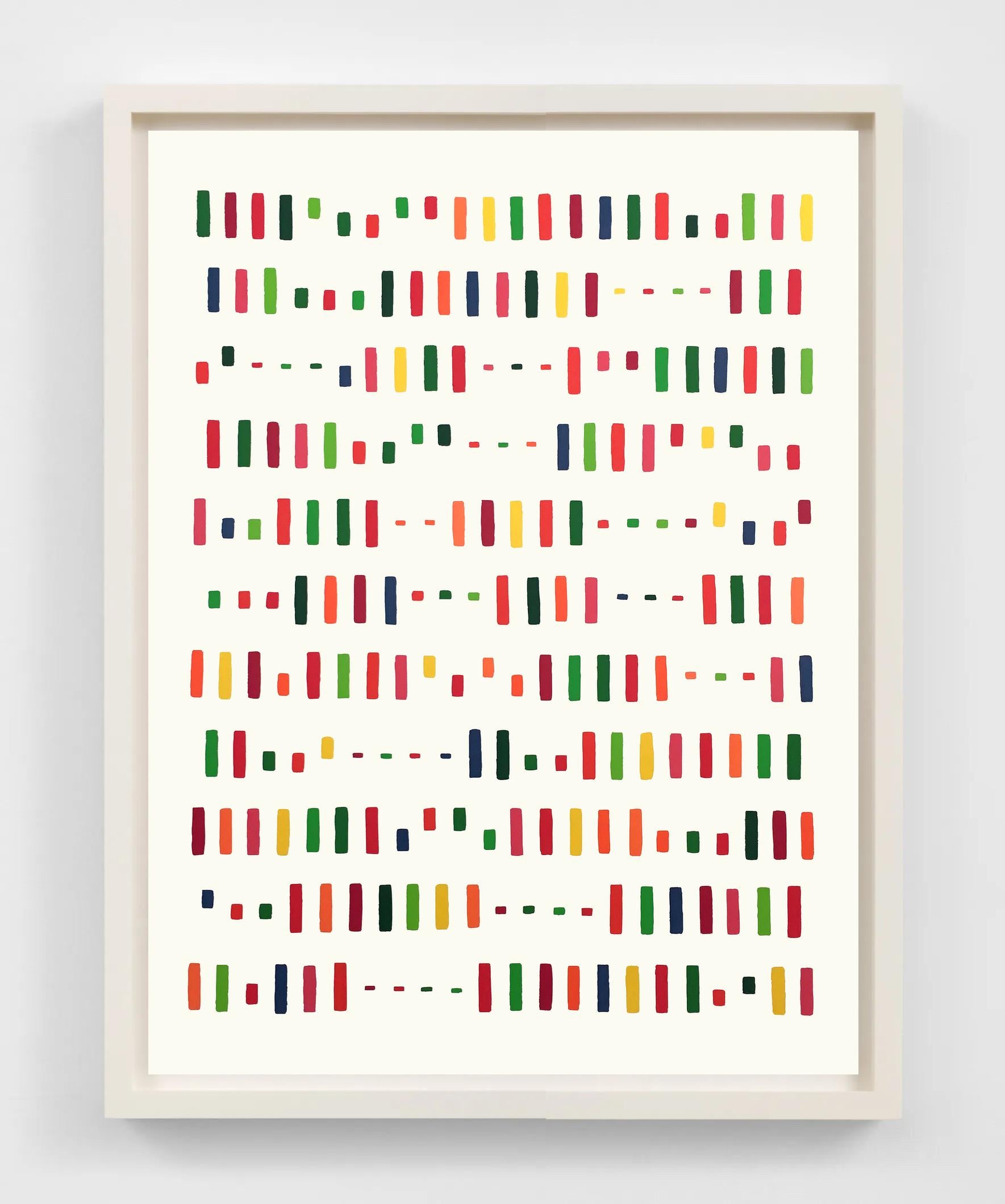 2018
Screenprint in colors, on Saunders Waterford Hi-White 425gsm paper
Image/sheet: 40 x 30 in. (101.6 x 76.2 cm)
Edition of 55
Signed, dated, and numbered in pencil, lower margin
Unframed, mint condition