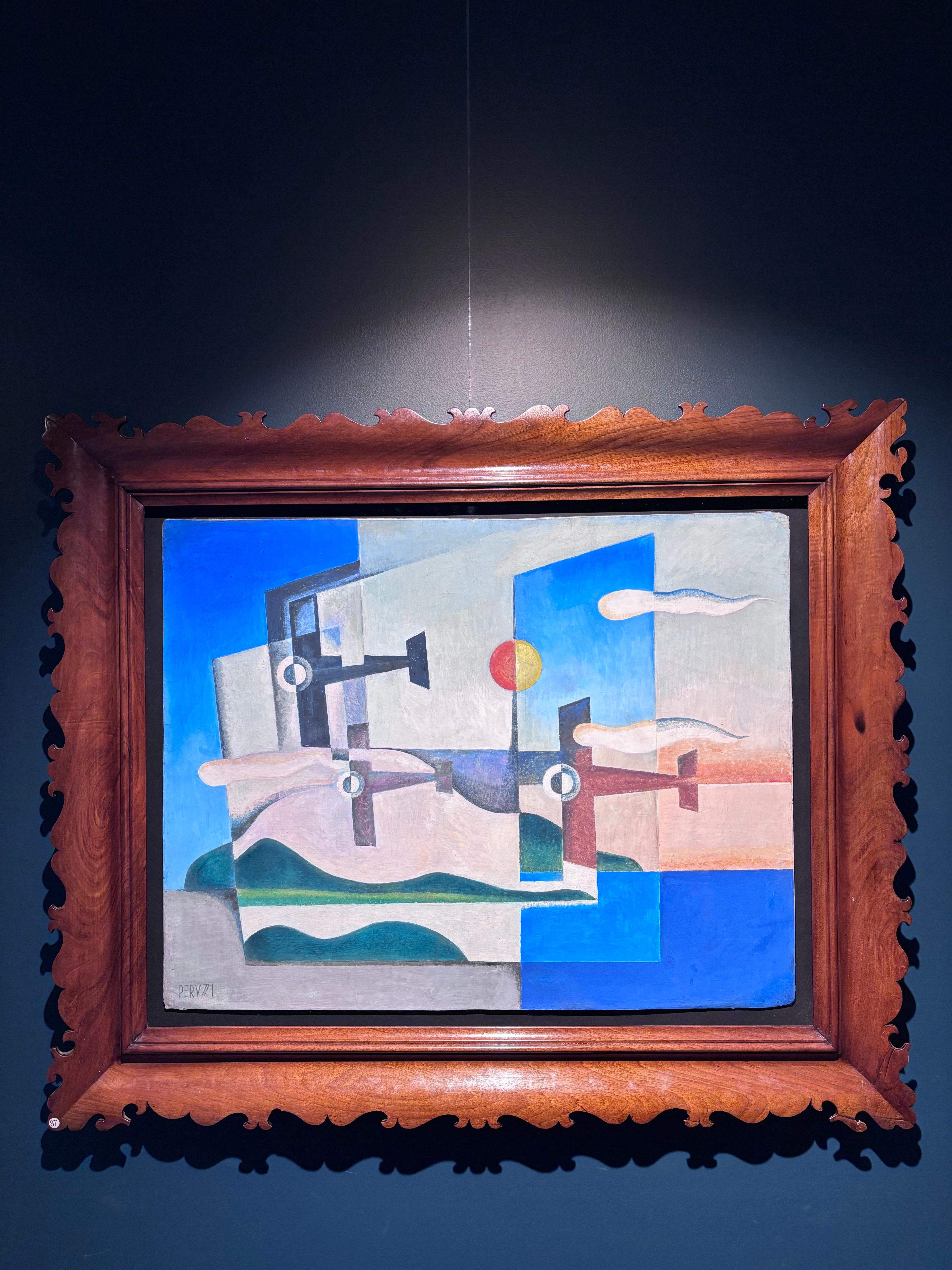 Studio per -Aeroarmonie- Tempera 1933  cm. 62 x 49 (Futuristisch), Painting, von Osvaldo Peruzzi