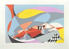 F1 - Lithograph by Osvaldo Peruzzi - 1988