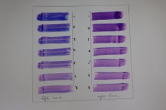 Osvaldo Romberg : watercolour on paper, didactic study of colour classifacition