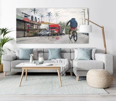 “Rainy Sunday”, 2021, Canvas, Acrylic Paint
