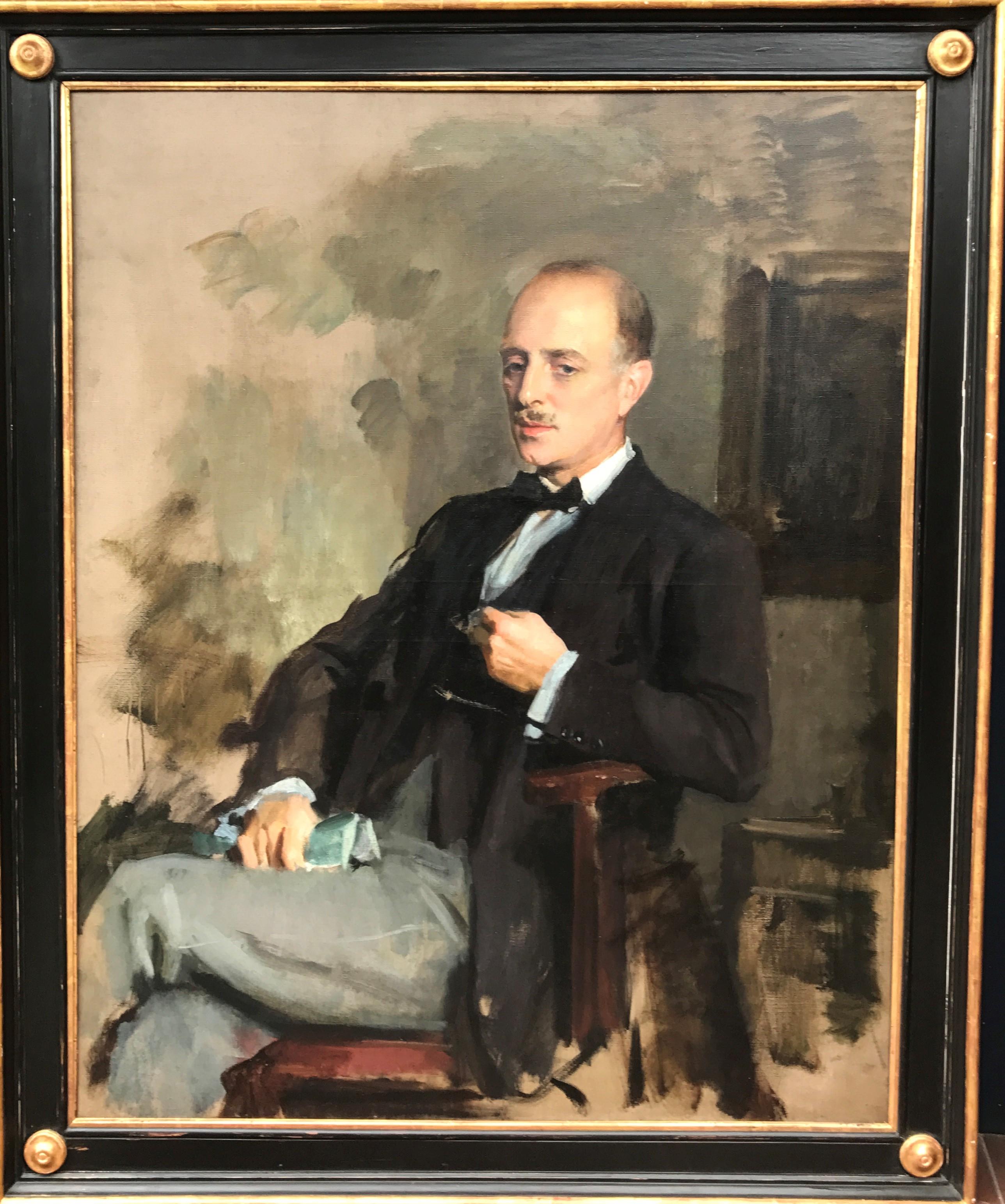 Oil Painting Portrait of Lord Edward Grenfell, 1st Baron St Just (1870-1941)