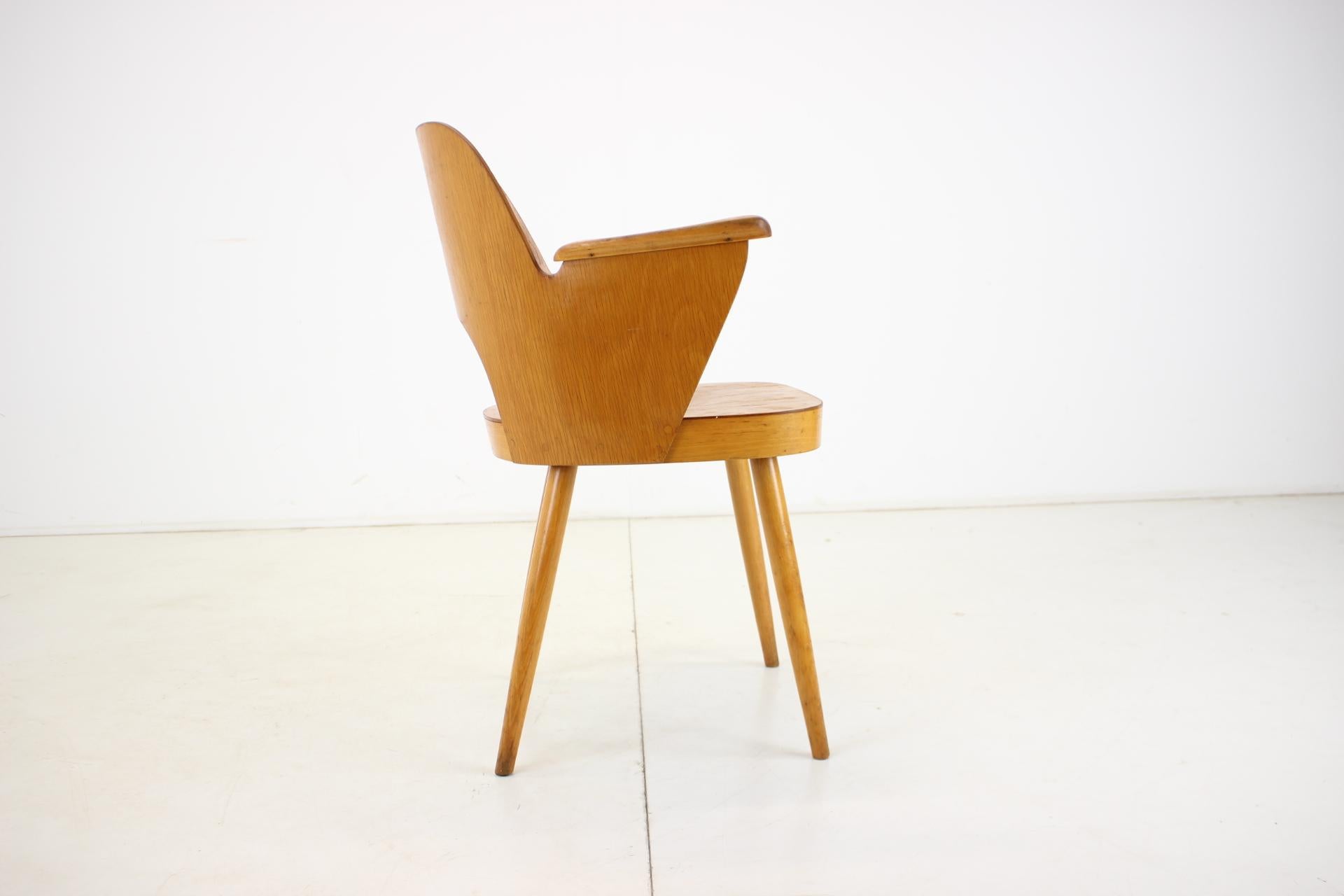Oswald Haerdtl Beech Chair, Czechoslovakia, 1959 For Sale 8