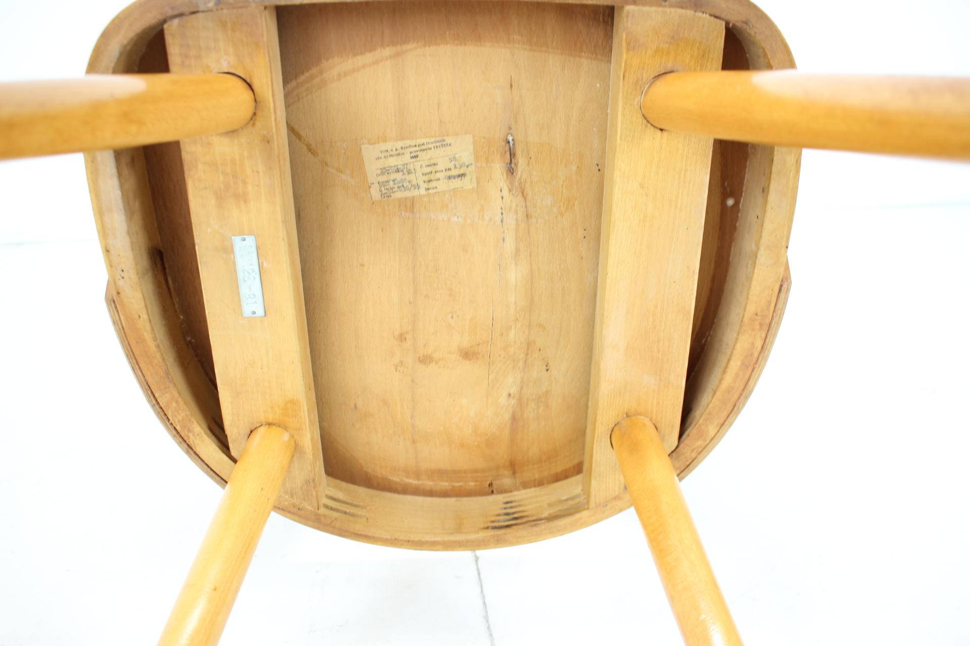 Oswald Haerdtl Beech Chair, Czechoslovakia, 1959 For Sale 9