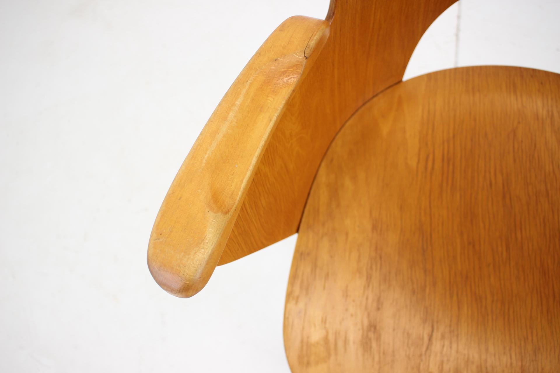 Mid-20th Century Oswald Haerdtl Beech Chair, Czechoslovakia, 1959 For Sale